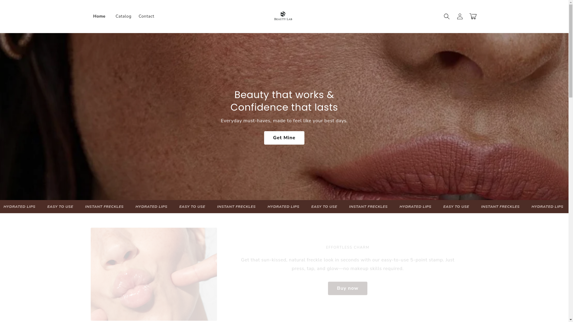 website screenshot of https://beautylabcos.shop/