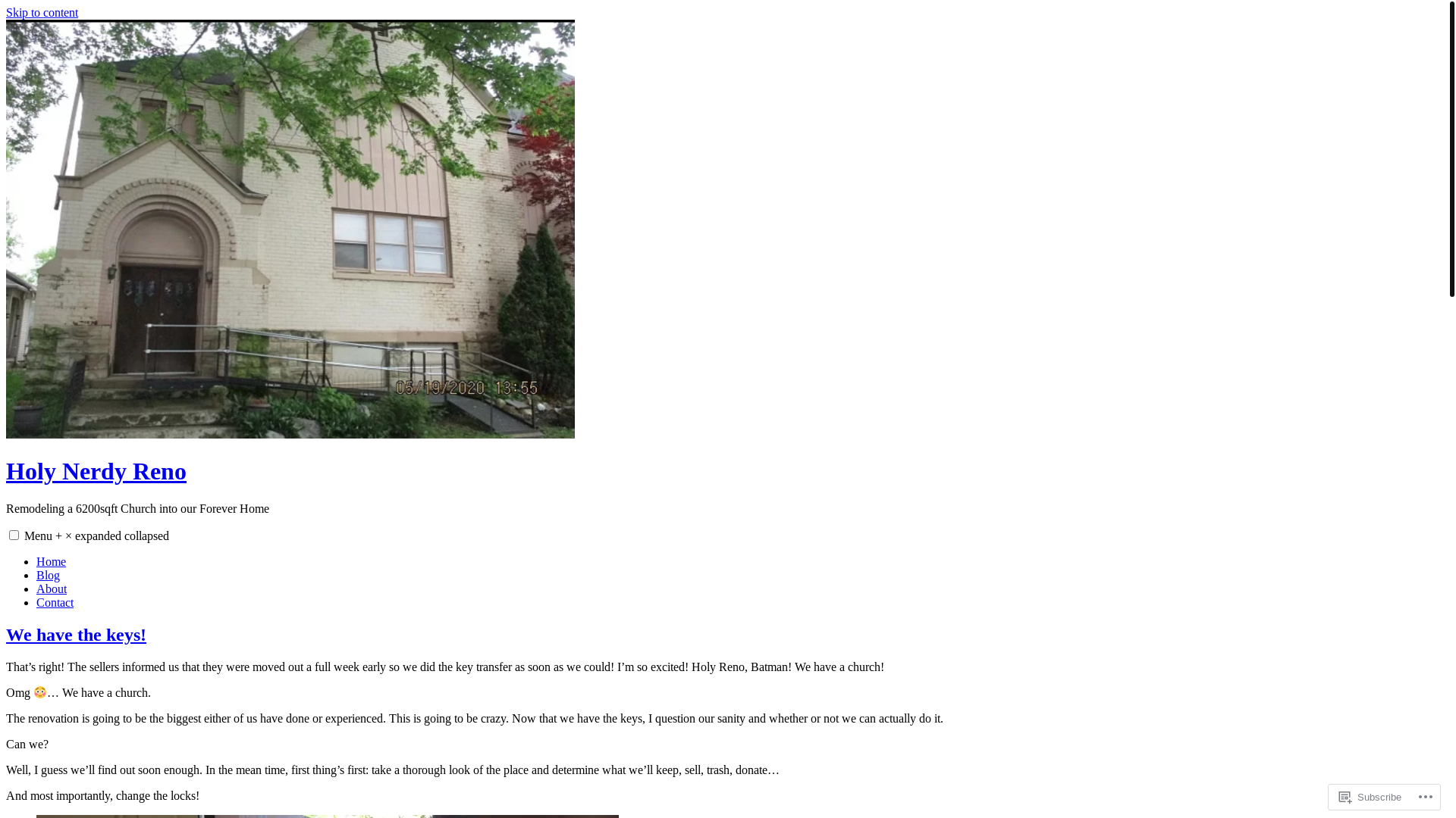 website screenshot of https://holynerdyhome.com/
