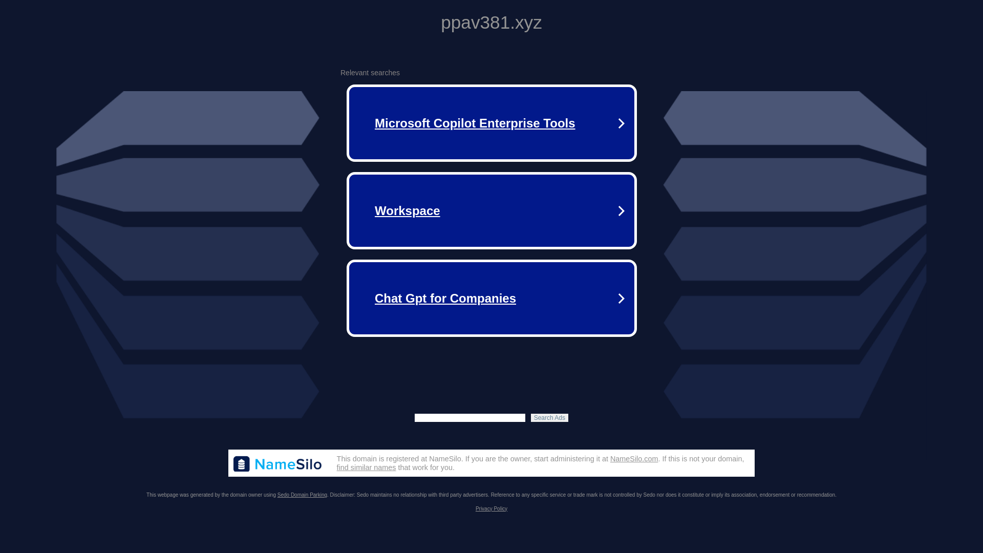 website screenshot of https://ppav381.xyz/