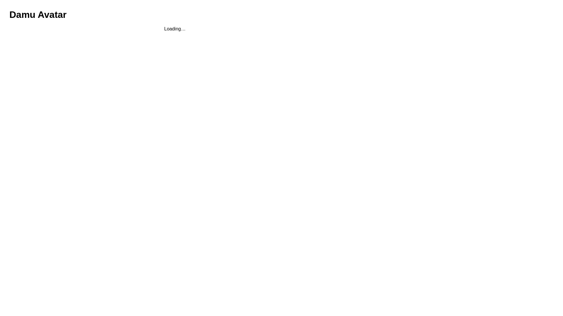 website screenshot of https://wgai-avatar-damu.pages.dev/