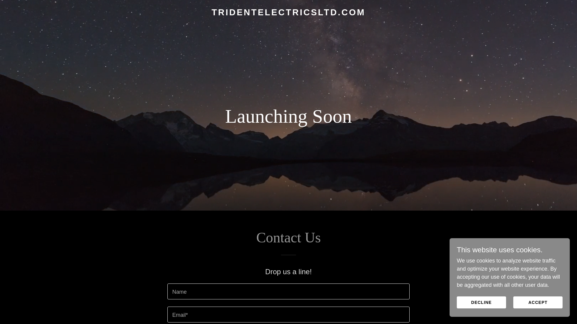 website screenshot of https://tridentelectricsltd.com/