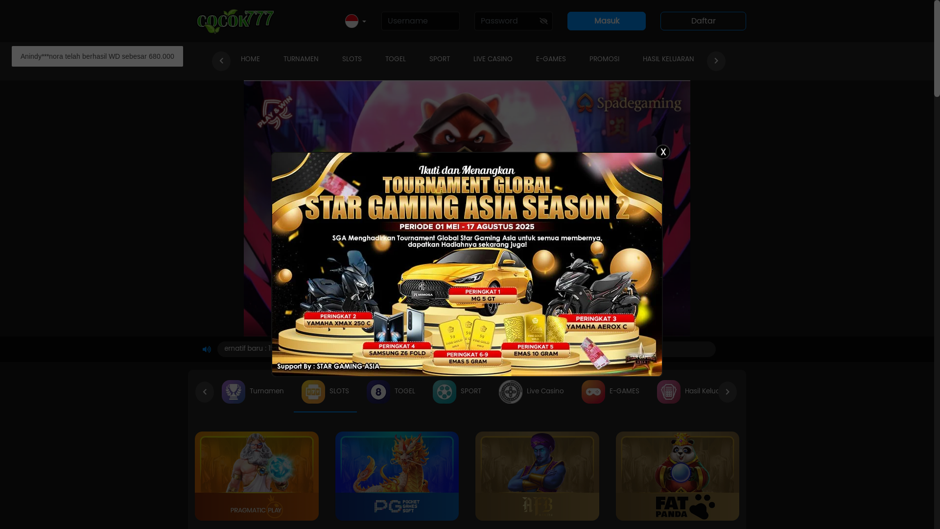 website screenshot of https://temancocok1.com/