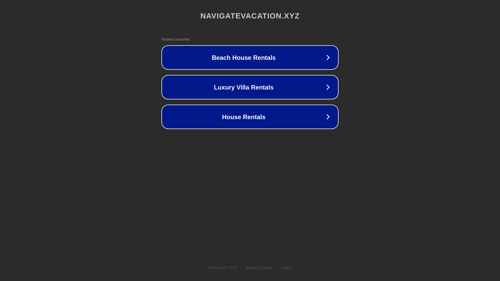 website screenshot of https://navigatevacation.xyz/