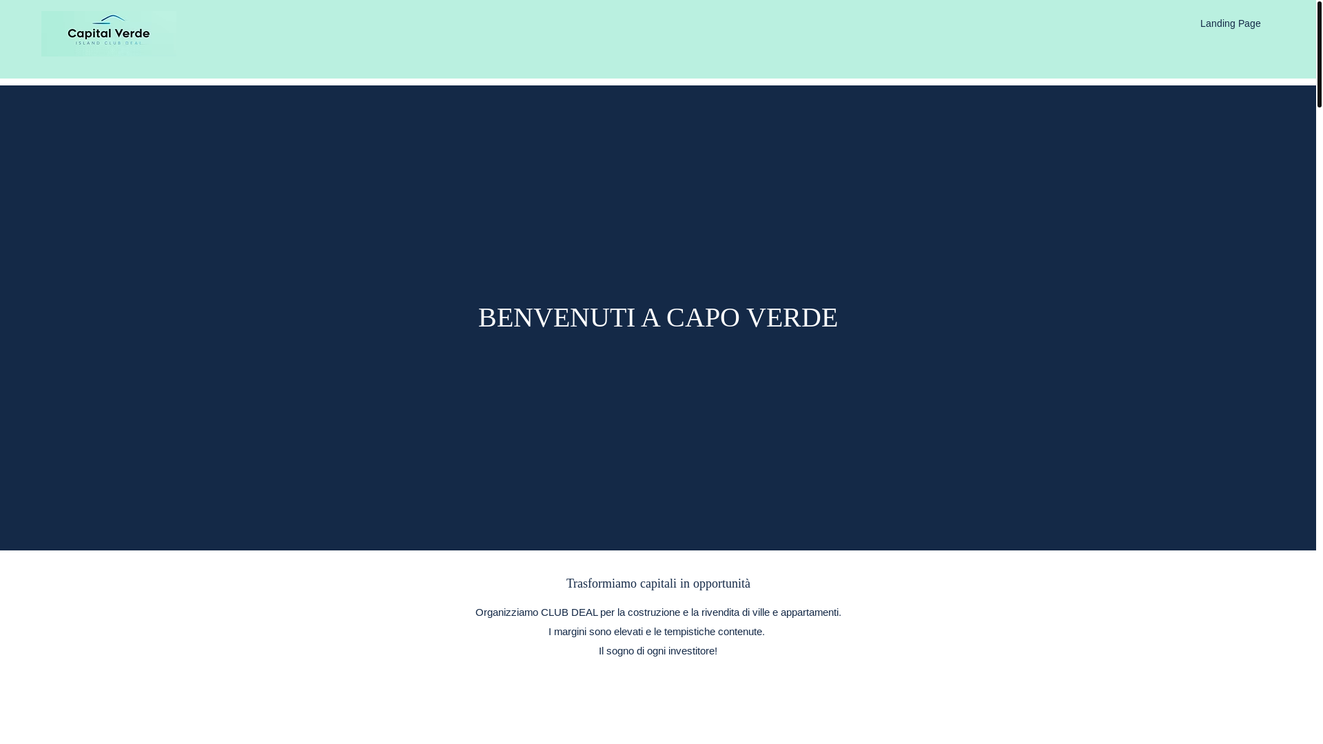 website screenshot of https://capitalverde.it/