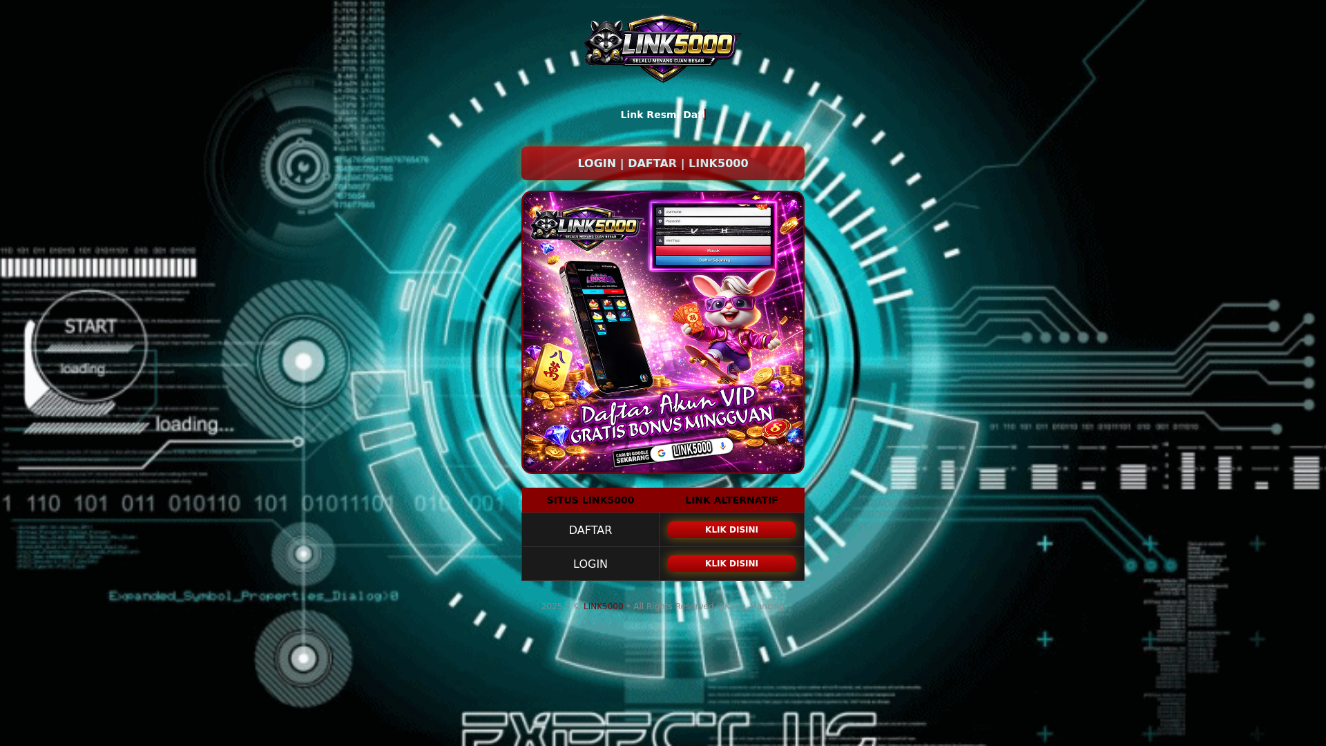 website screenshot of https://amp-link5000-daftar-akun-vip.pages.dev/