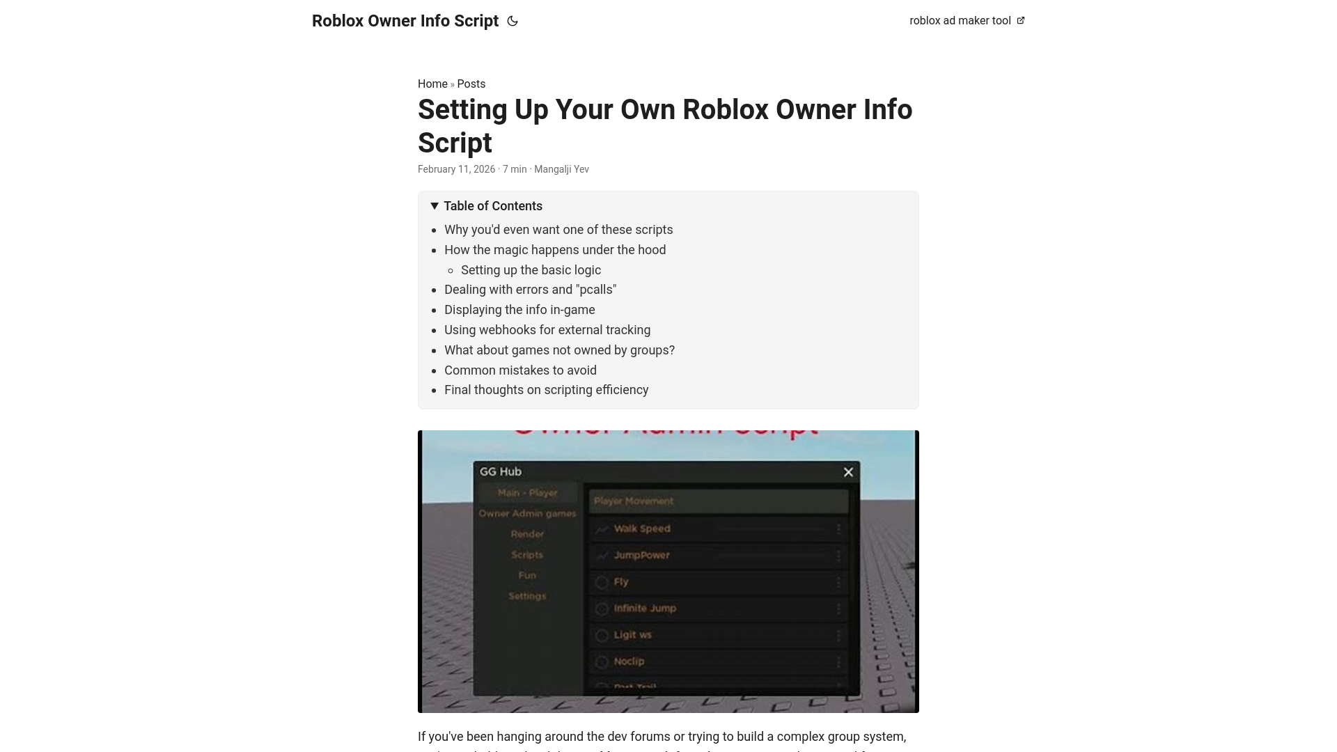 website screenshot of https://roblox-owner-info-script.pages.dev/