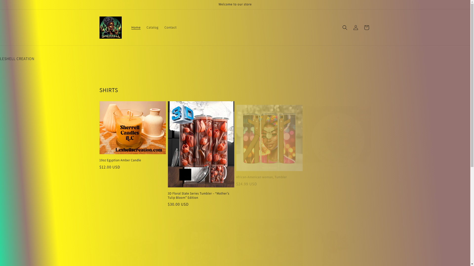 website screenshot of https://leshellscreation.org/