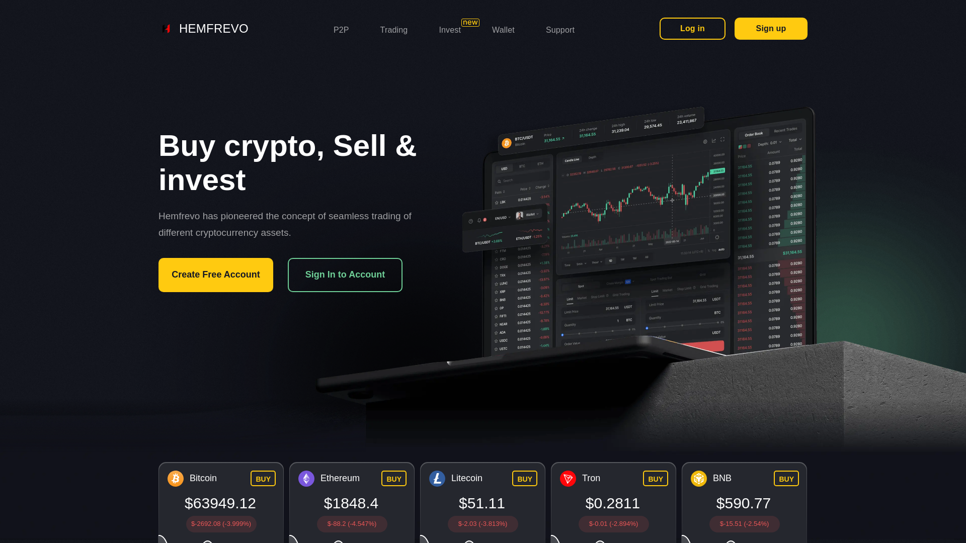 website screenshot of https://hemfrevo.com/