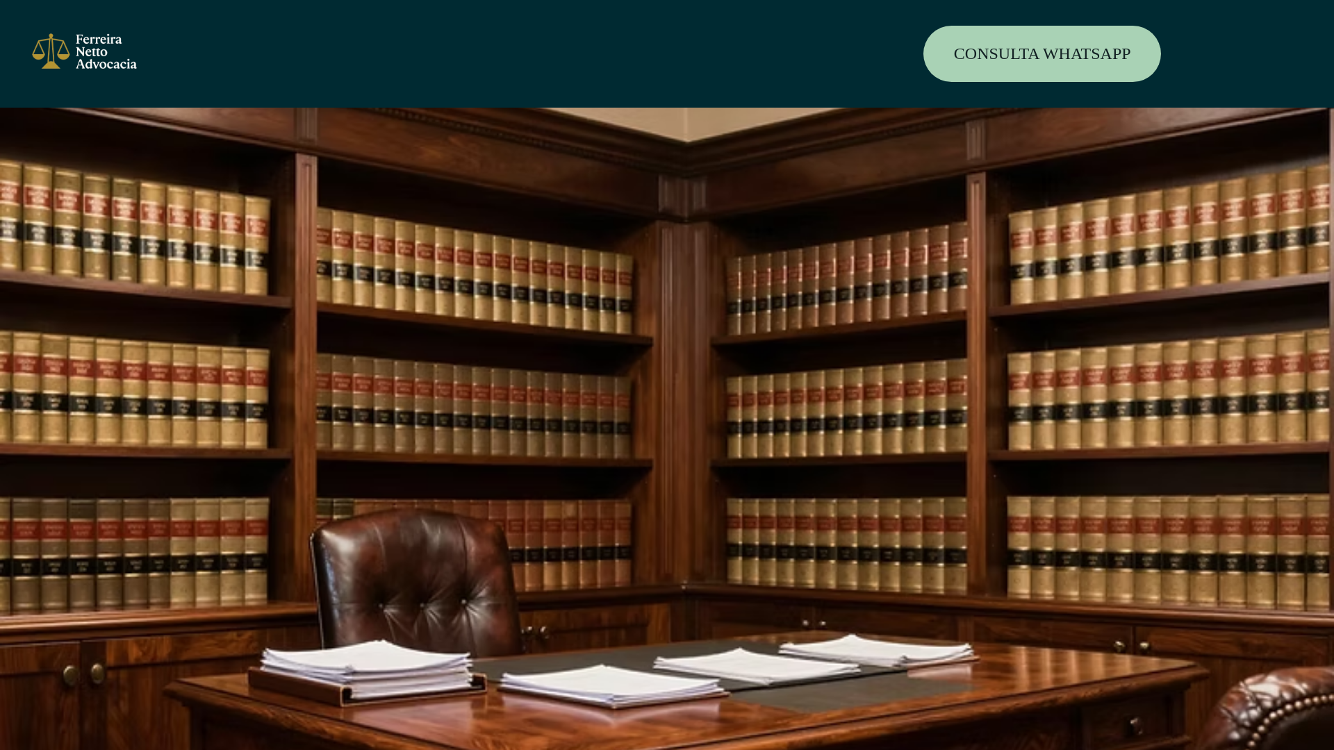 website screenshot of https://ferreiranettoadv.com