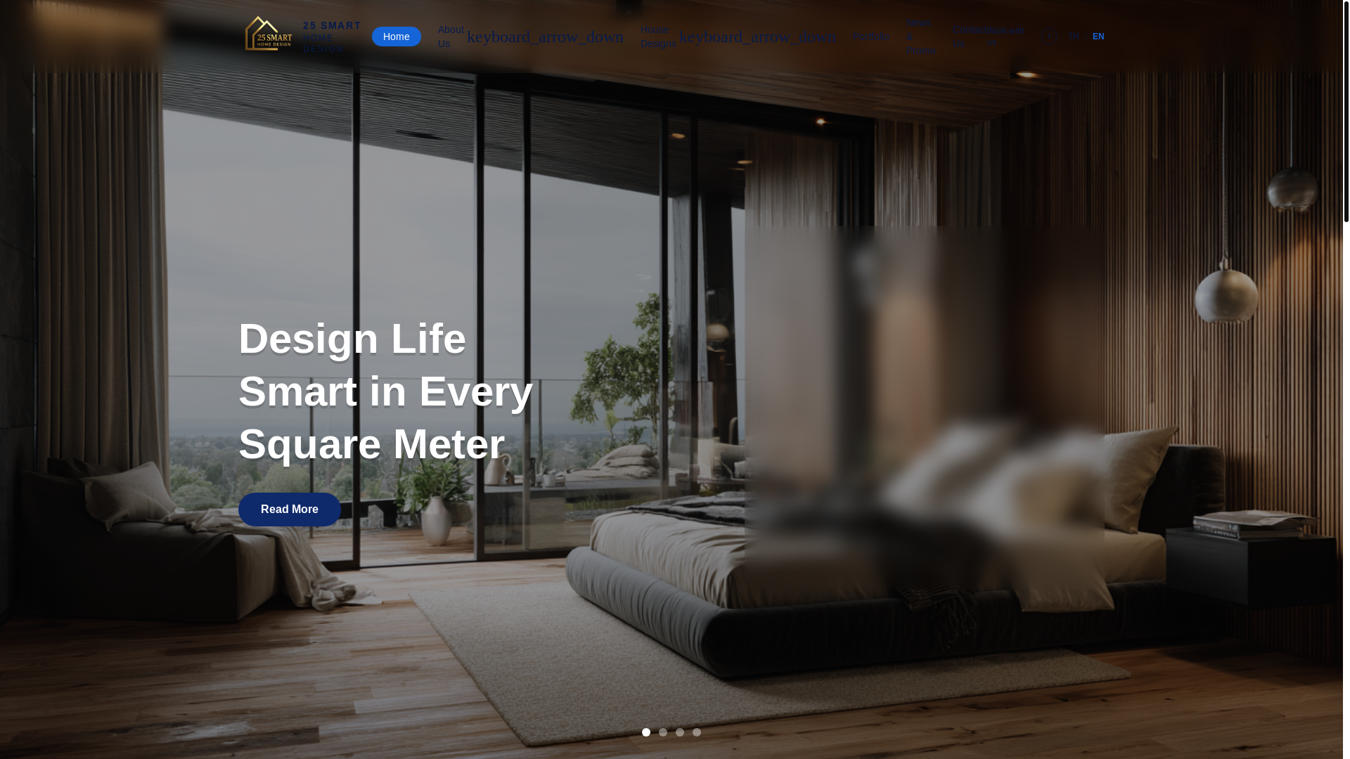 website screenshot of https://25smarthomedesign.co.th/