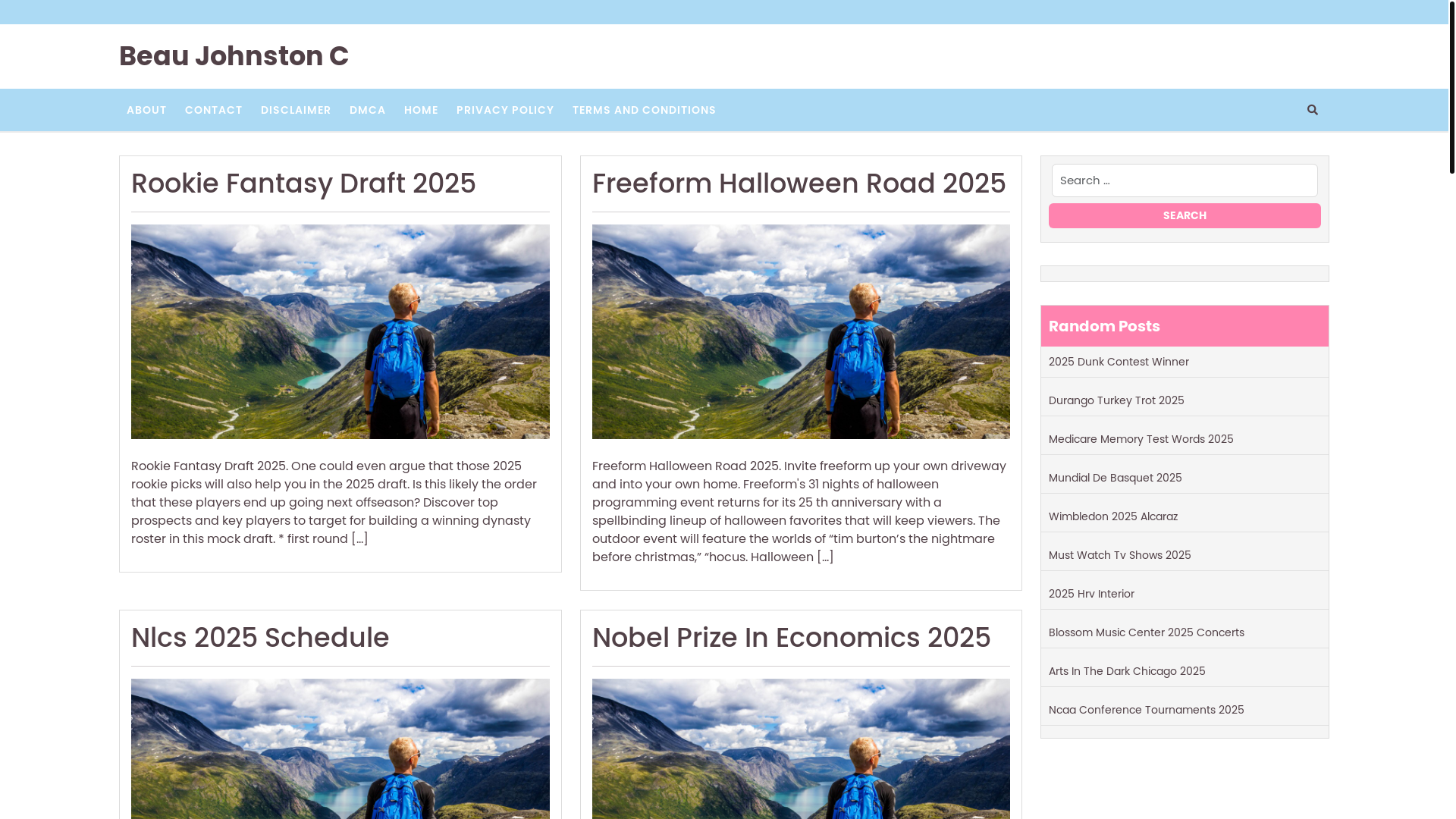 website screenshot of https://beaujohnstonc.pages.dev/
