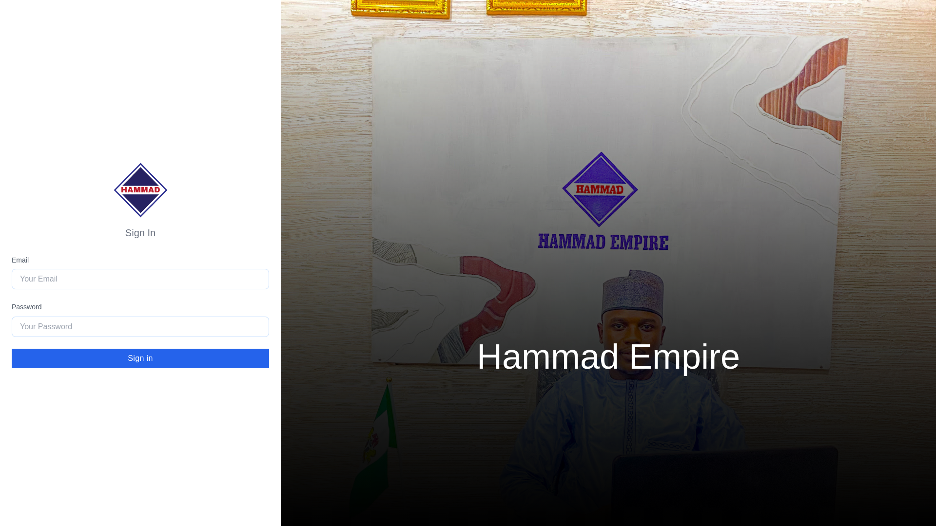 website screenshot of https://adminhammad.pages.dev/