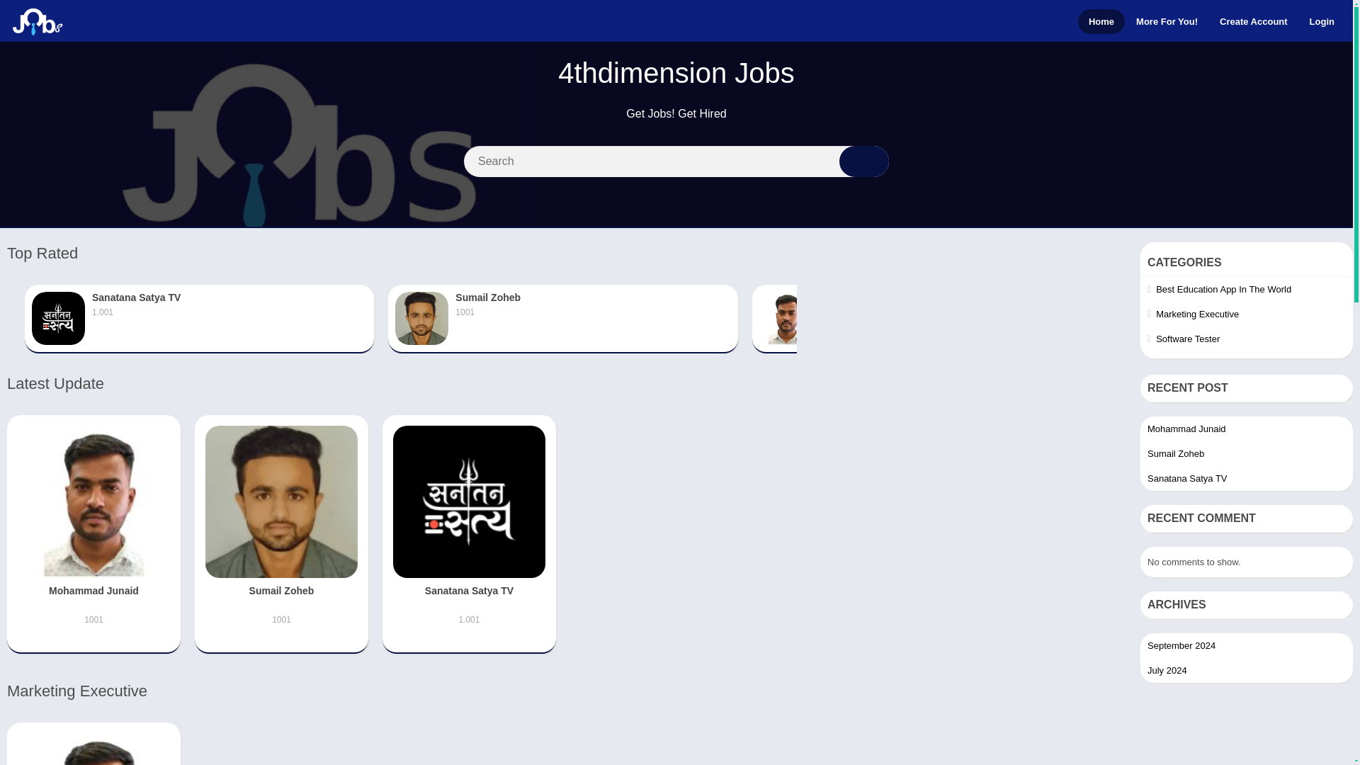website screenshot of https://4thdimensionteam.com/