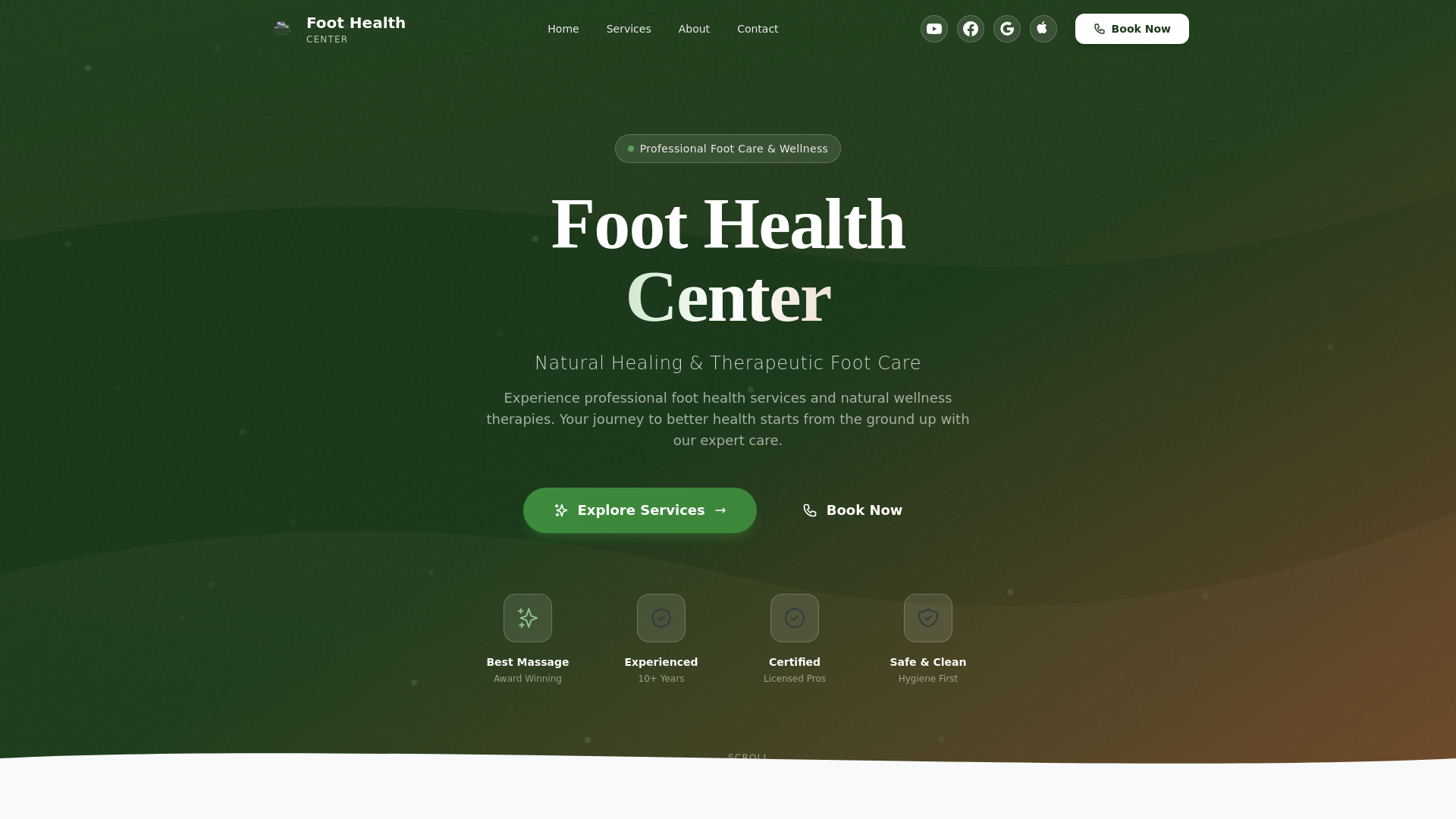website screenshot of https://houstonfoothealth.com/