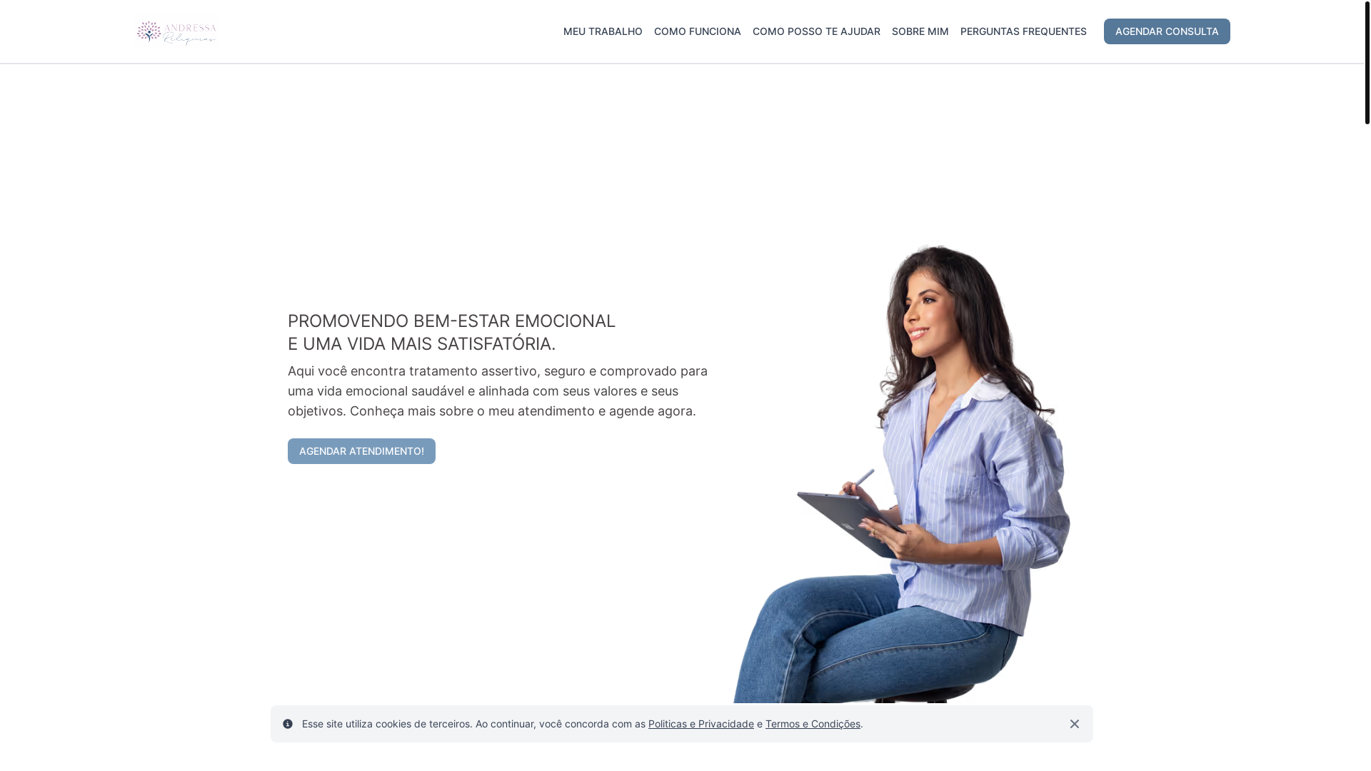website screenshot of https://site-andressa.pages.dev/