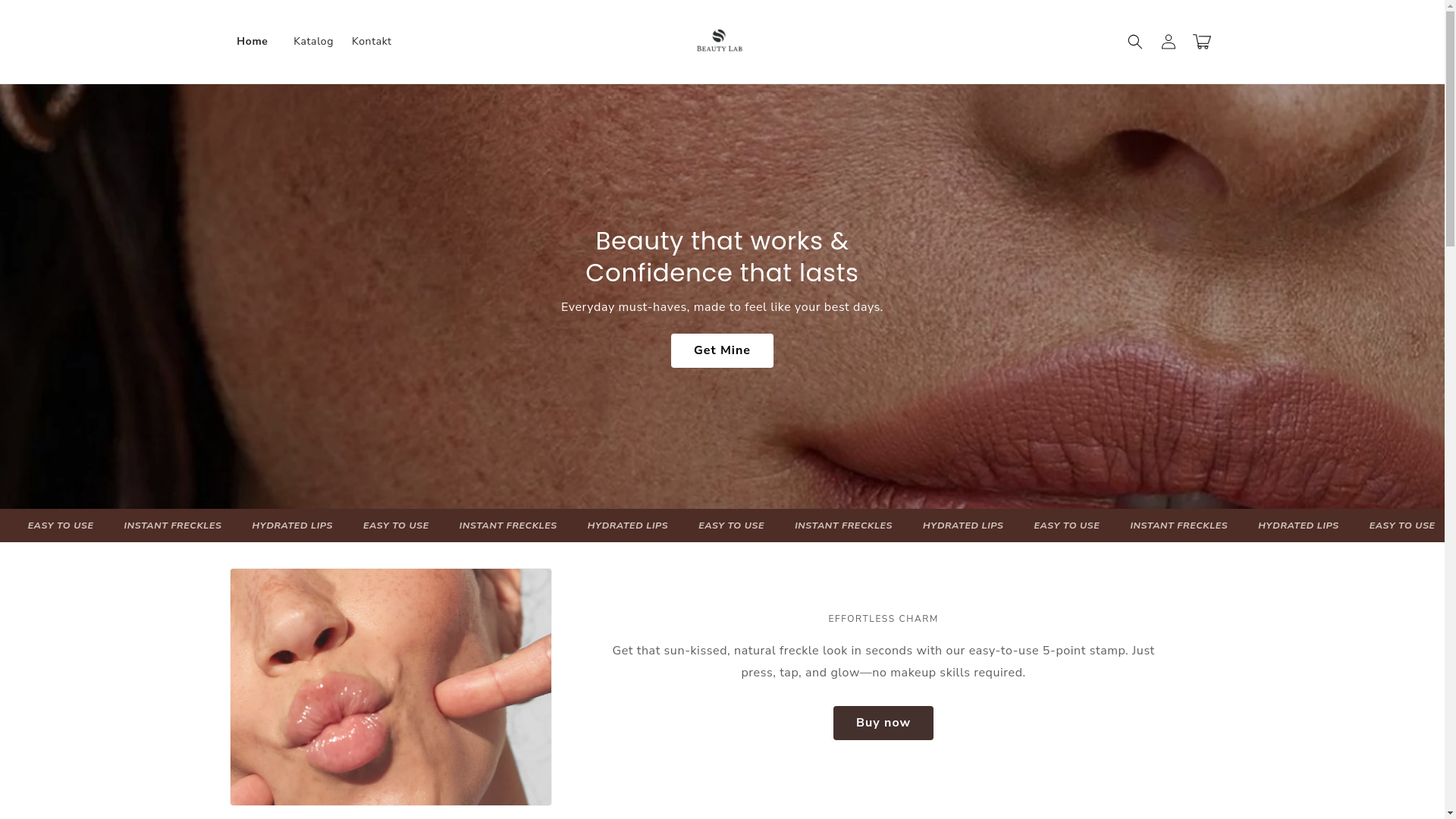 website screenshot of https://beautycarelab.store/