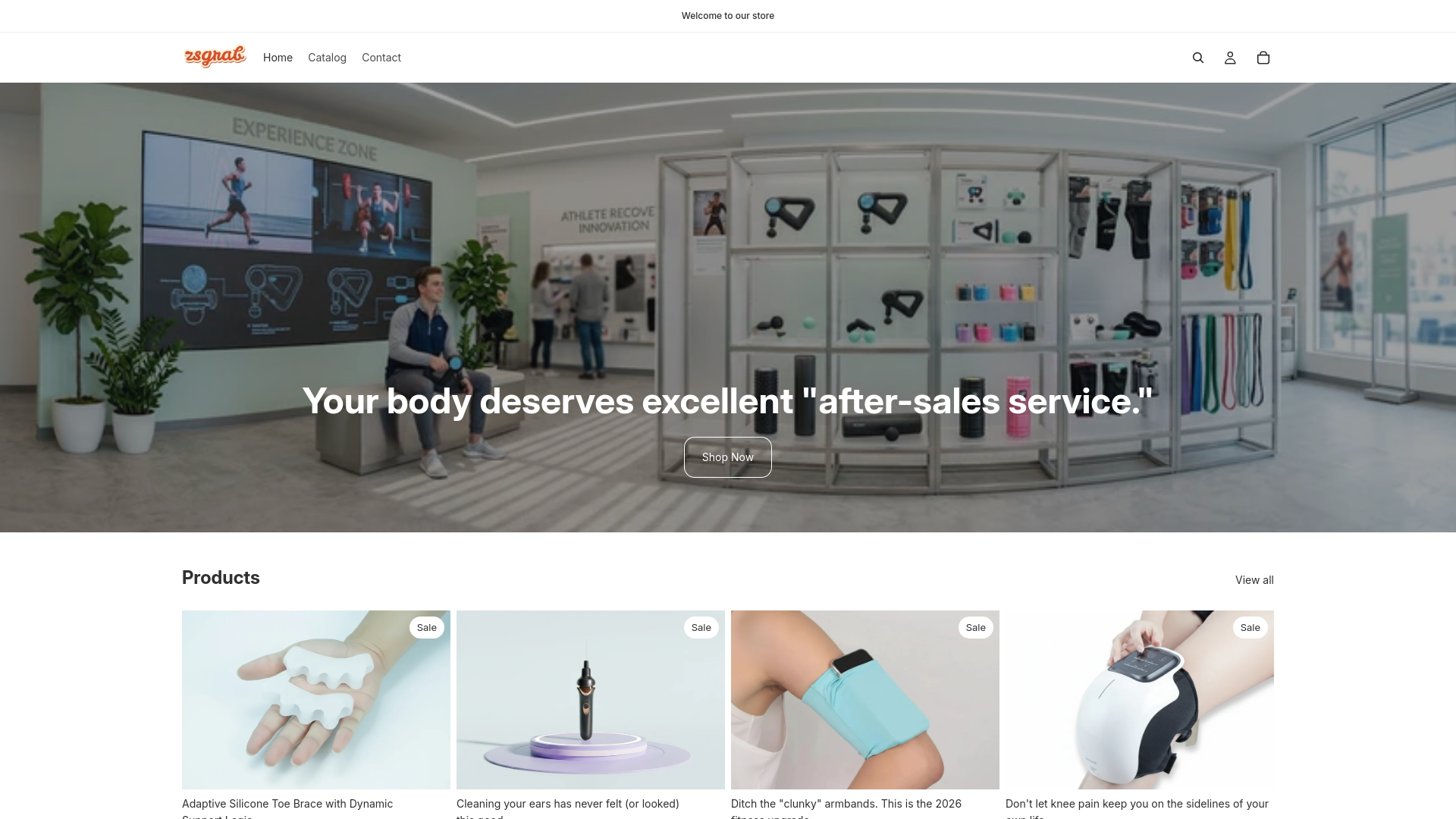 website screenshot of https://zsgrab.us/