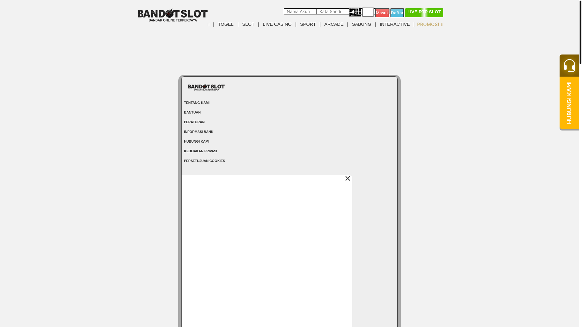 website screenshot of https://bandotslotapel.com/