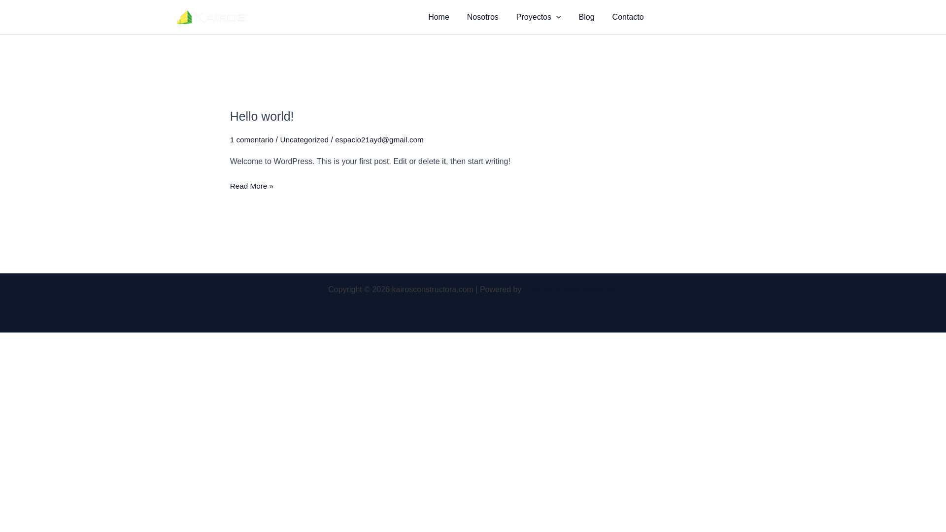 website screenshot of https://kairosconstructora.com