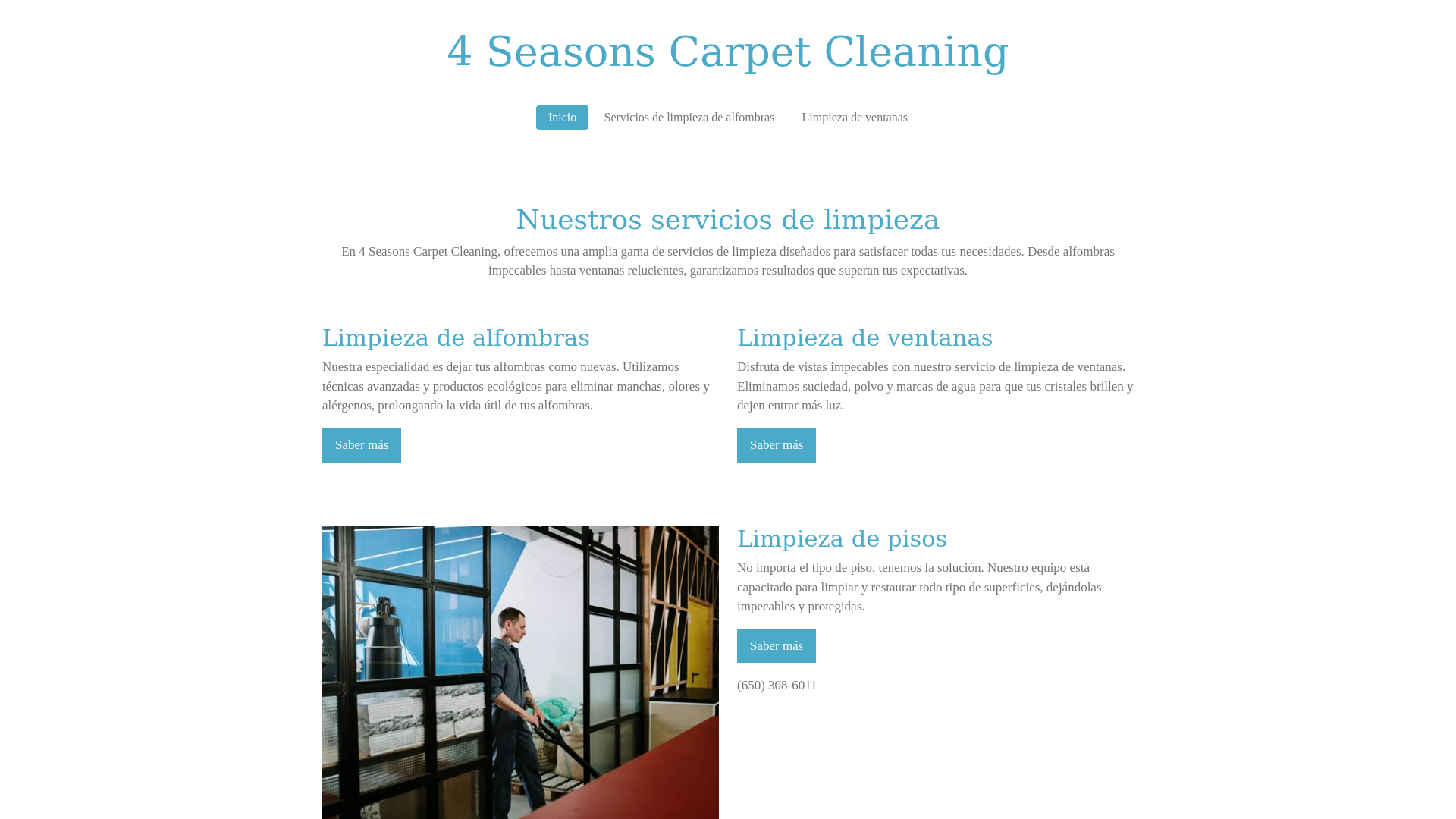 website screenshot of https://4seasonbuildingservices.com
