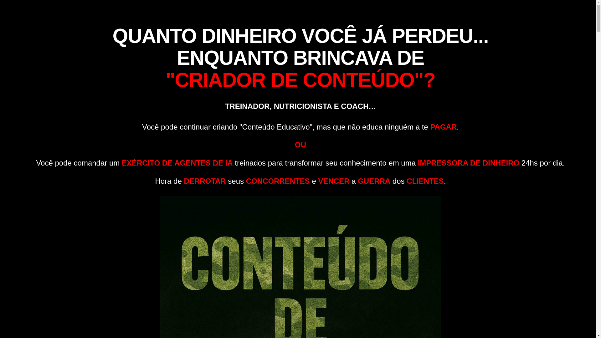 website screenshot of https://conteudodeguerra.com/