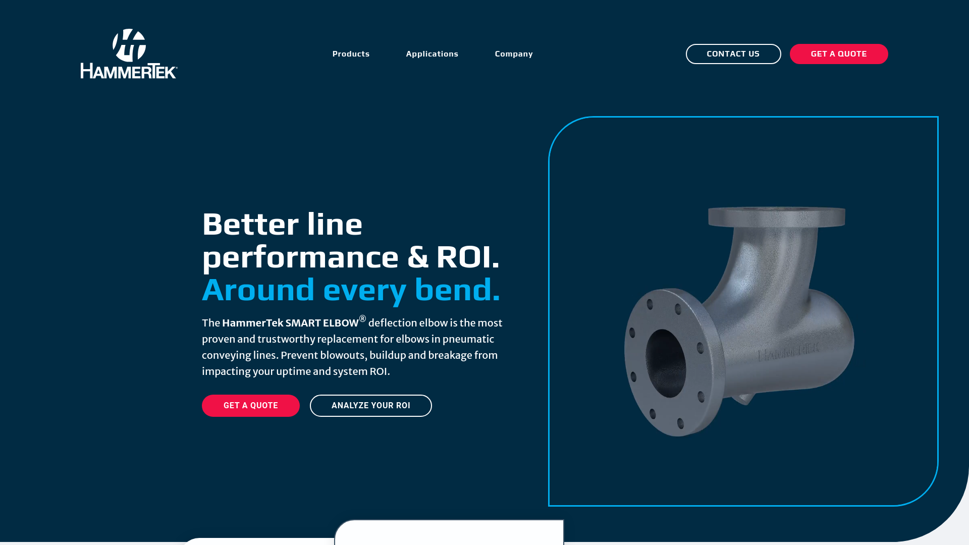 website screenshot of https://hammertek.com/