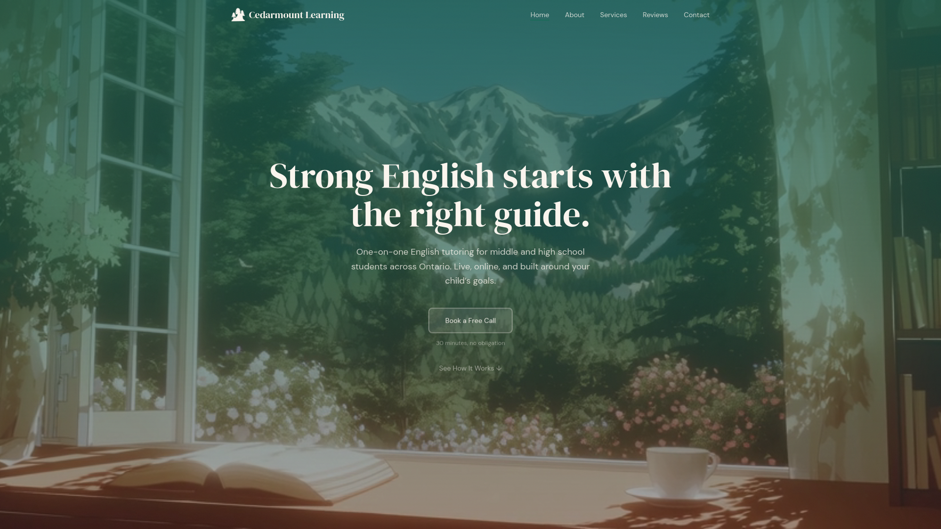 website screenshot of https://cedarmount-learning.pages.dev/