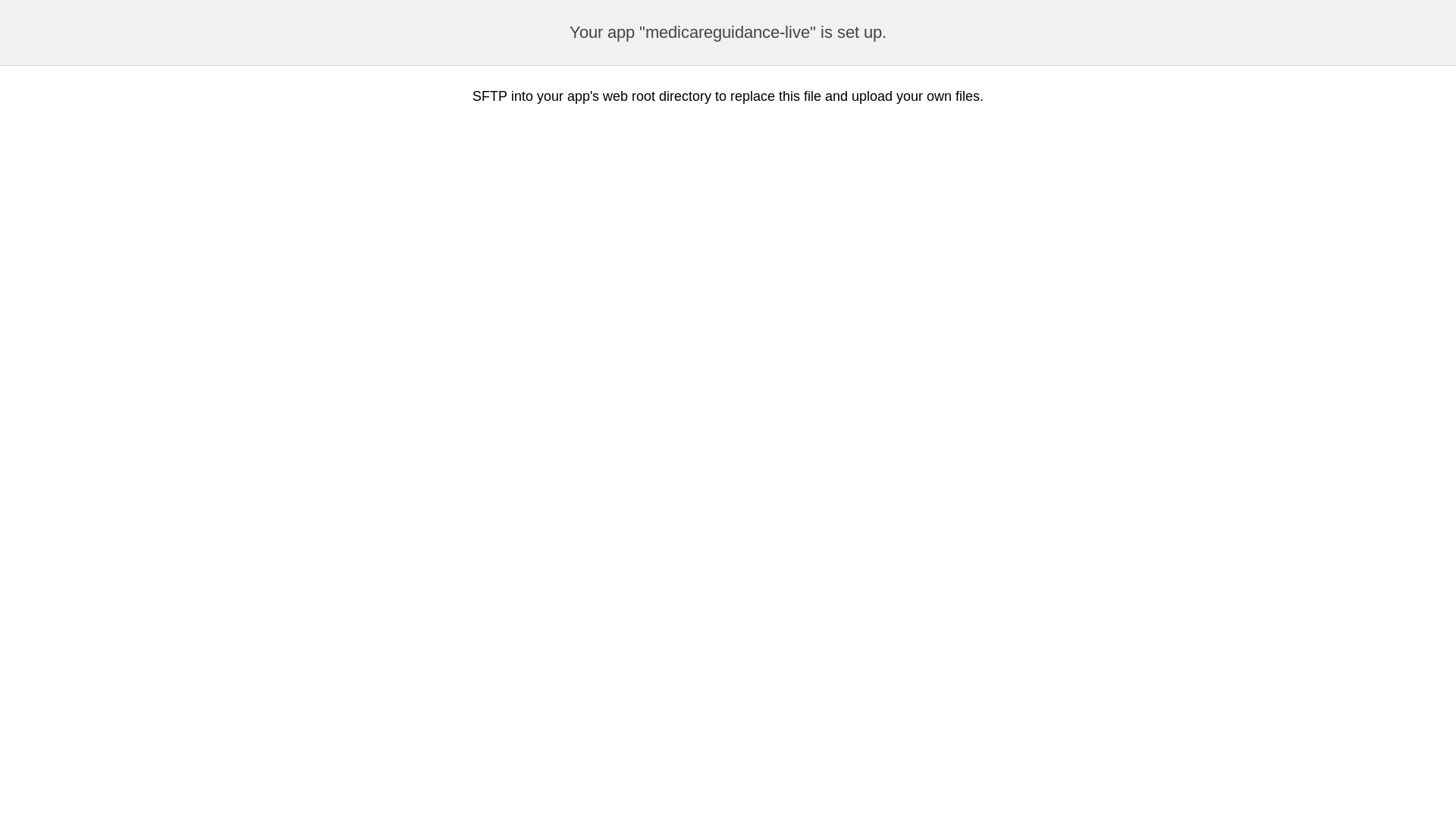 website screenshot of https://medicareguidance.live/