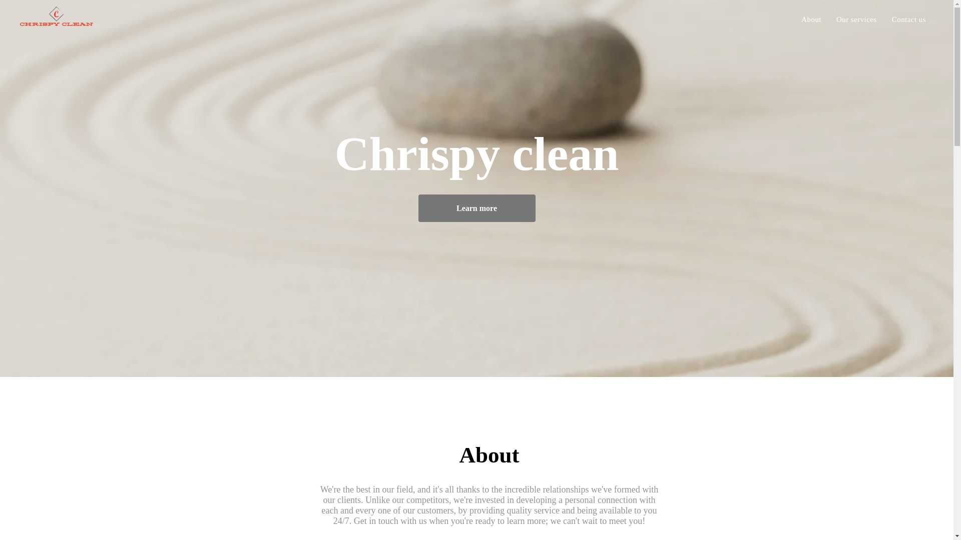 website screenshot of https://chrispy-clean.com/