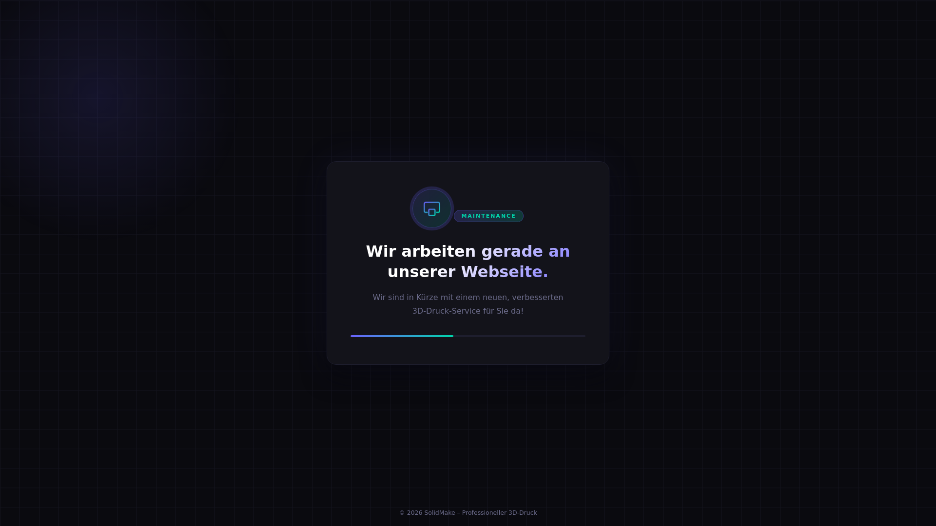 website screenshot of https://3d-solidmake.ch/