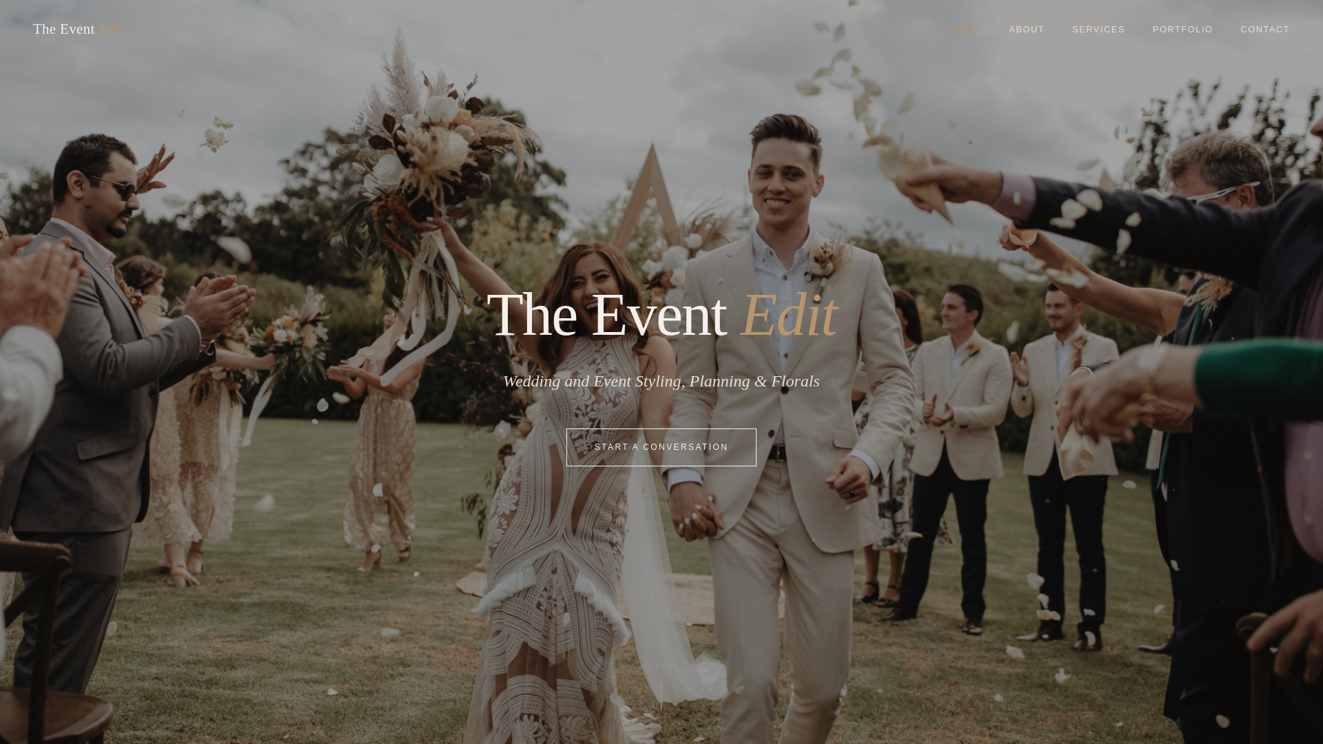website screenshot of https://theeventedit.co.nz/