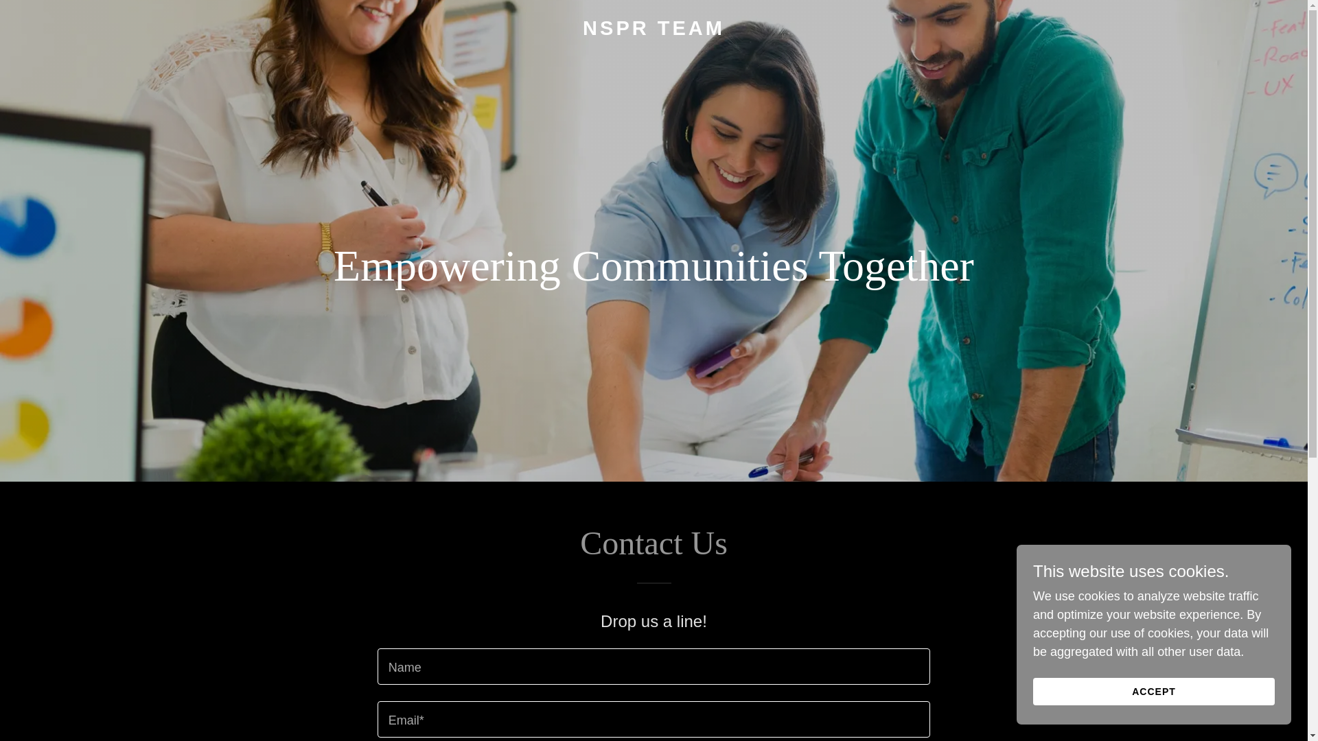 website screenshot of https://nsprteam.org/
