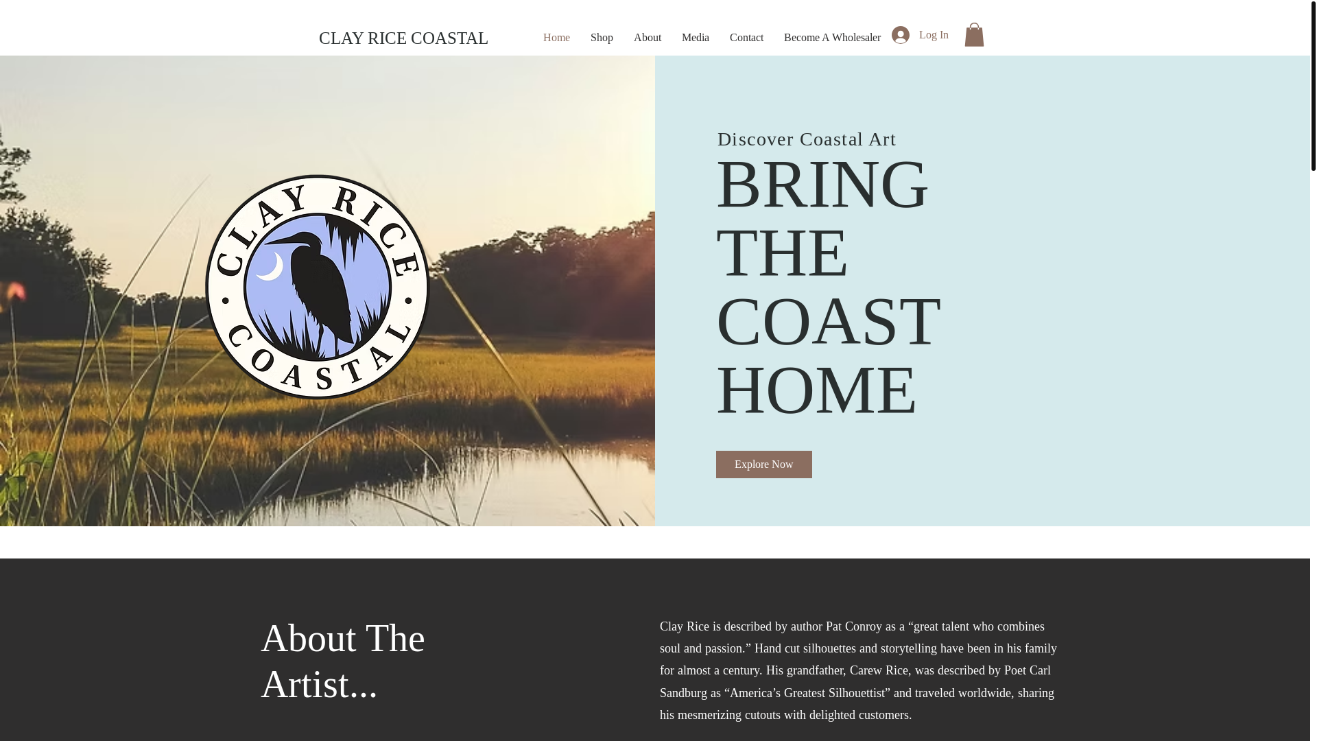 website screenshot of https://shopclayrice.com/