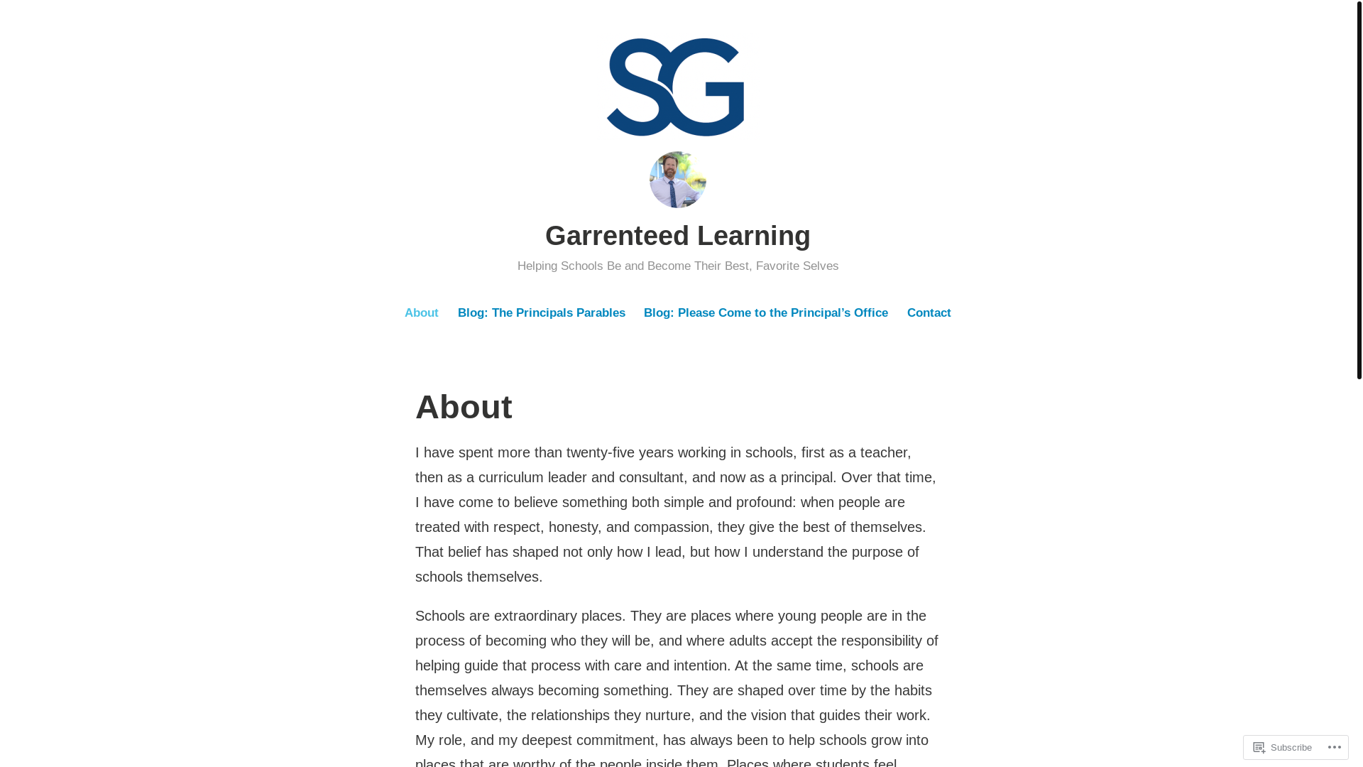 website screenshot of https://garrenteedlearning.com/