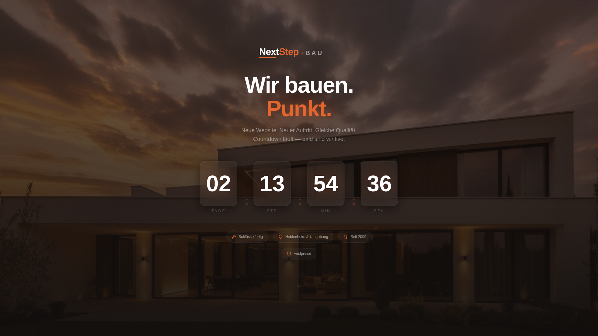 website screenshot of https://nextstepbau.de/