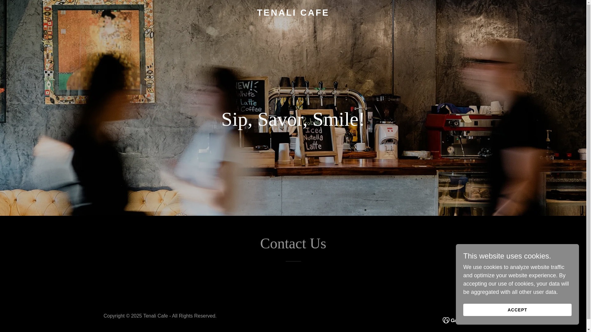 website screenshot of https://tenalicafe.com/