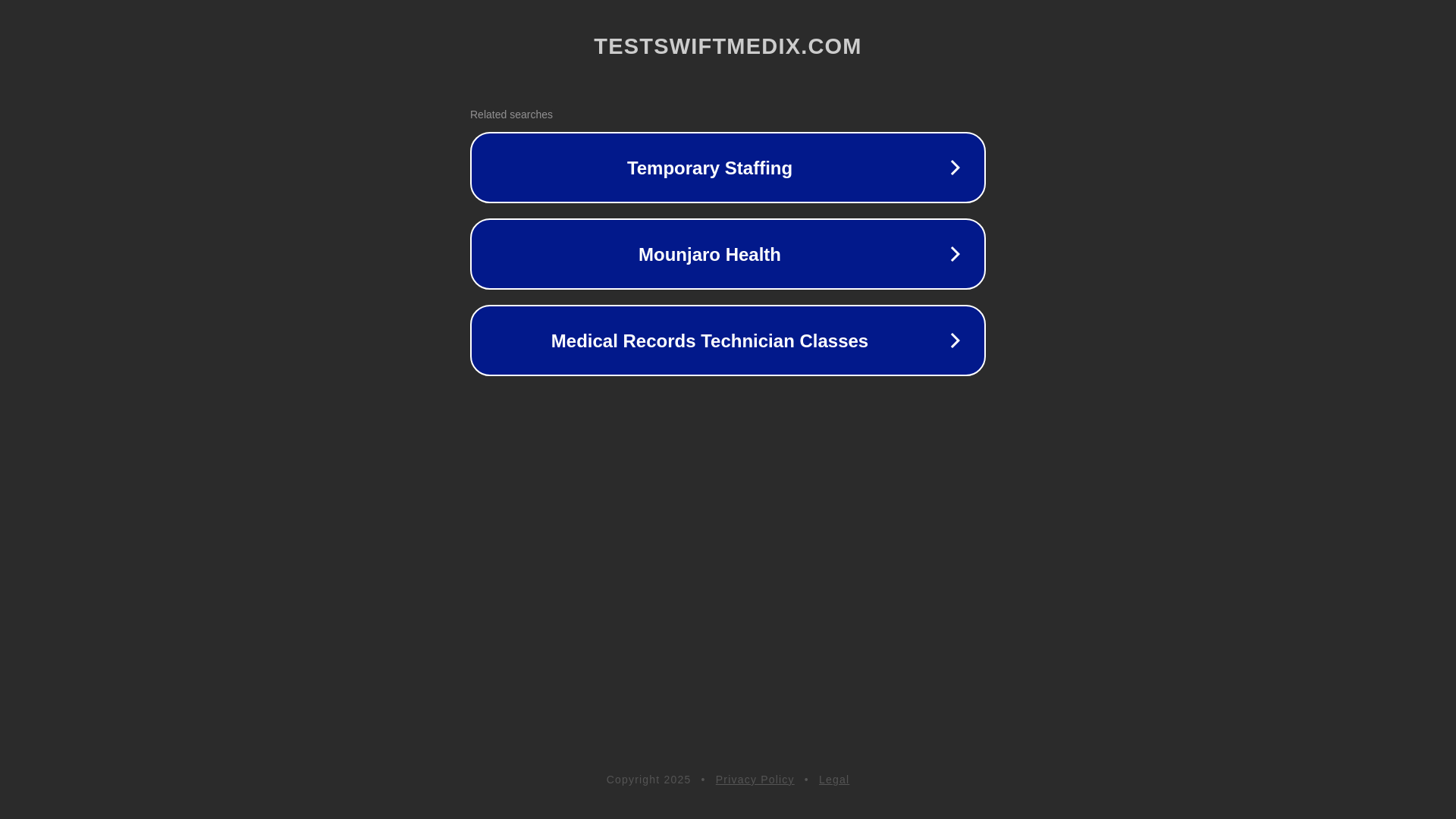 website screenshot of https://testswiftmedix.com/