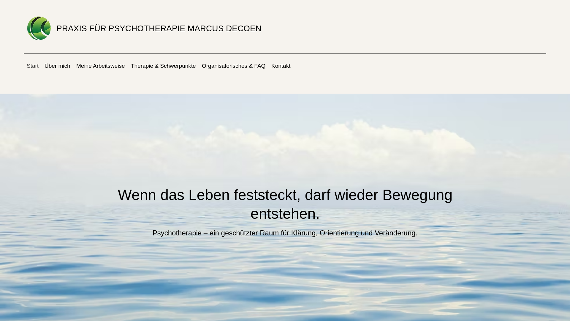 website screenshot of https://marcusdecoen.de/