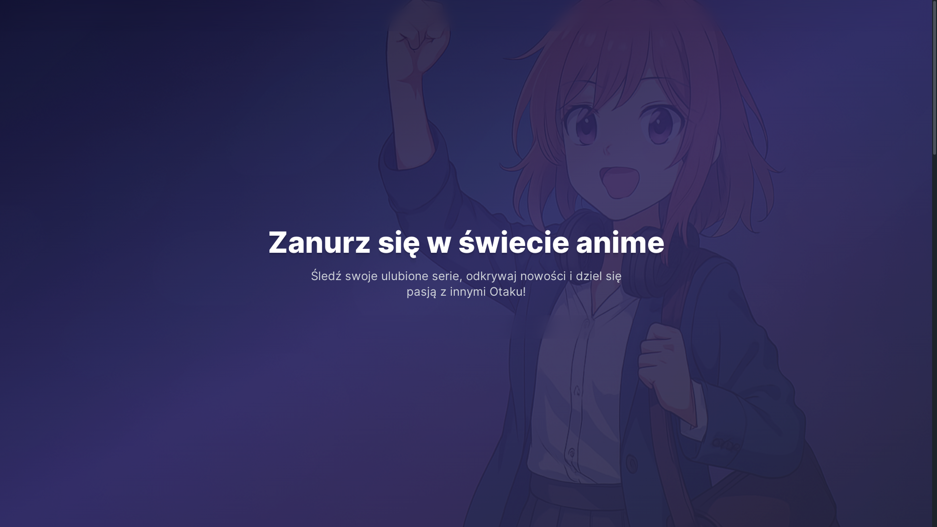 website screenshot of https://otakudex.pl/