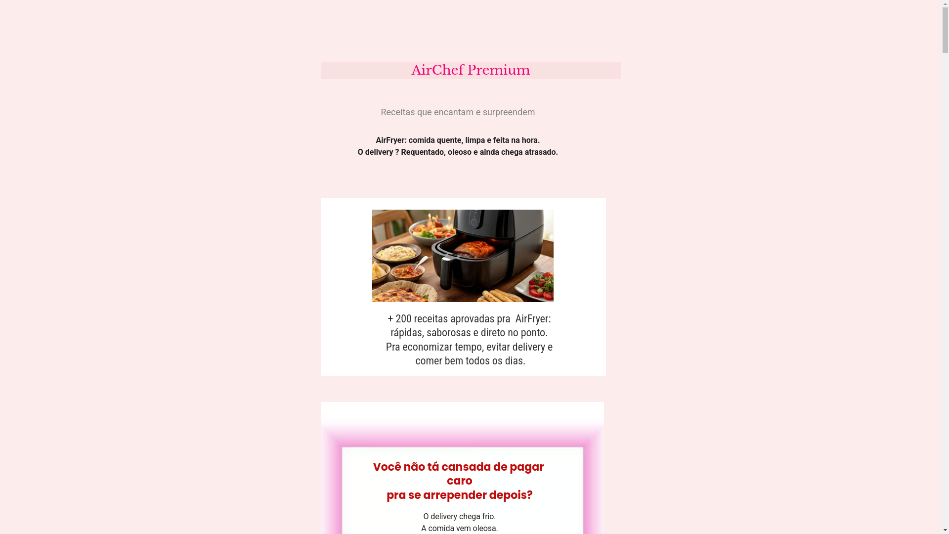 website screenshot of https://airchefpremium.shop/