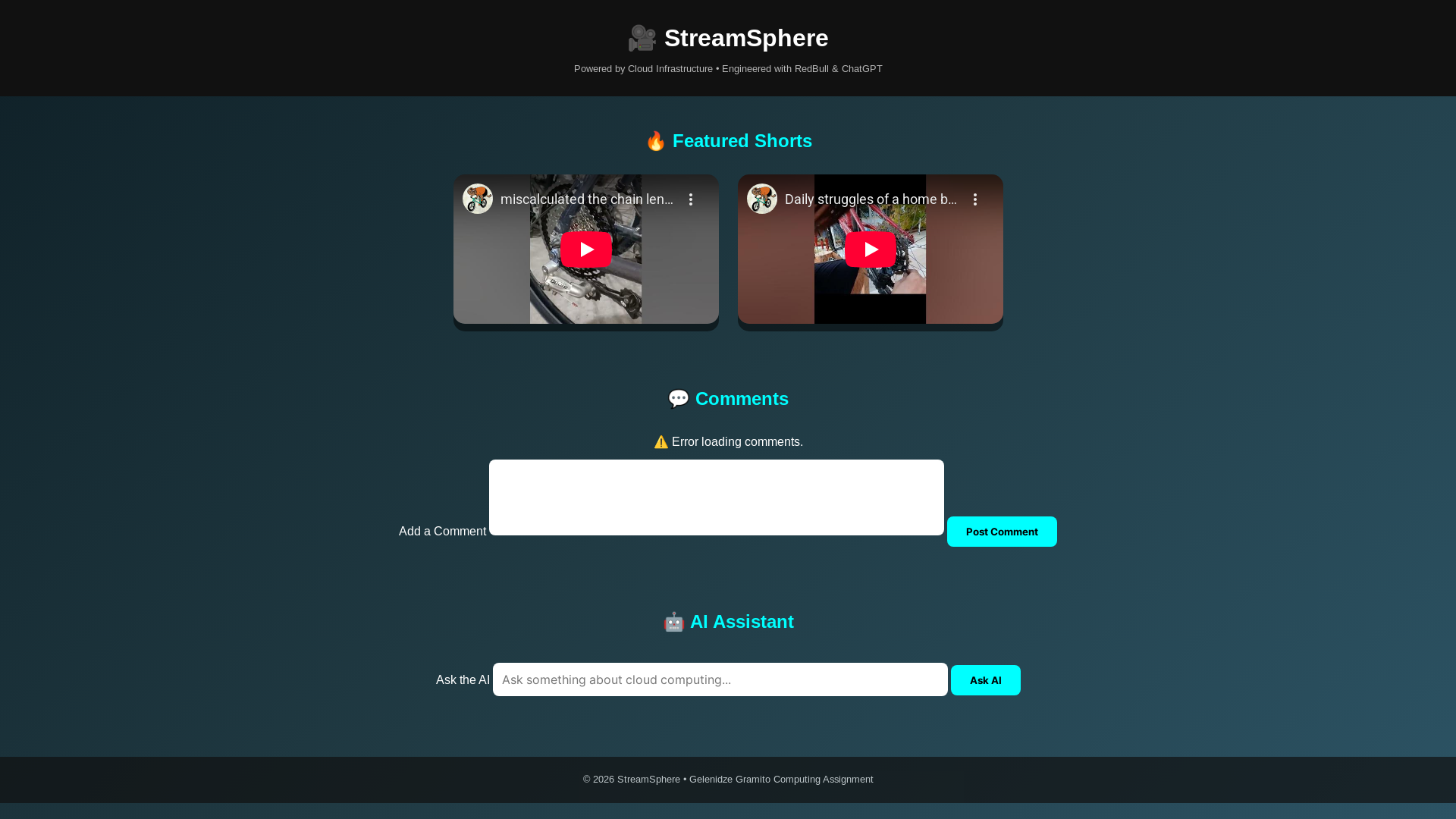 website screenshot of https://streamsphere2.pages.dev/