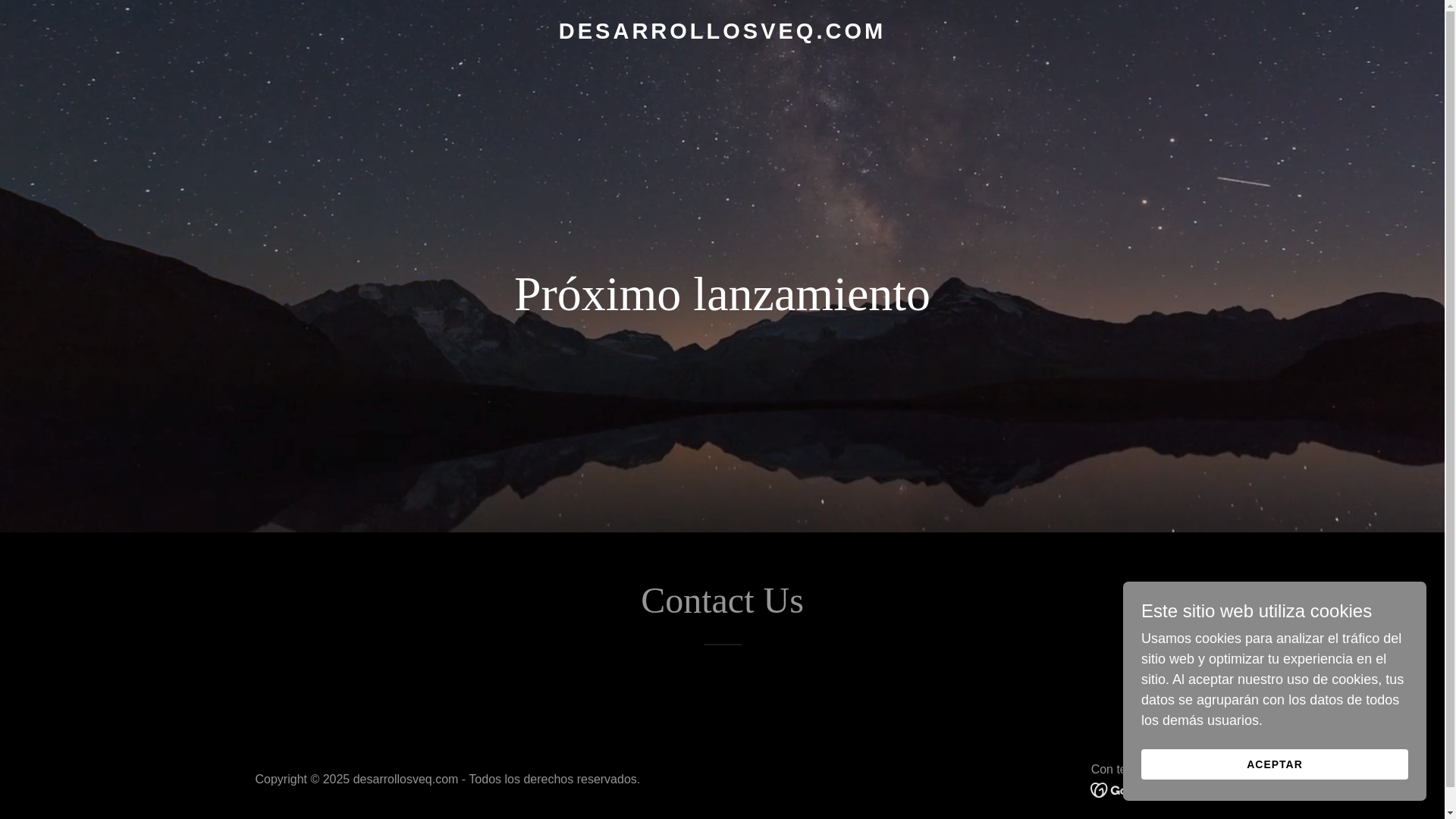 website screenshot of https://desarrollosveq.com/