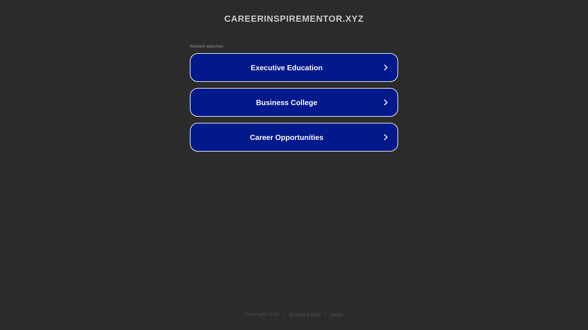 website screenshot of https://careerinspirementor.xyz/