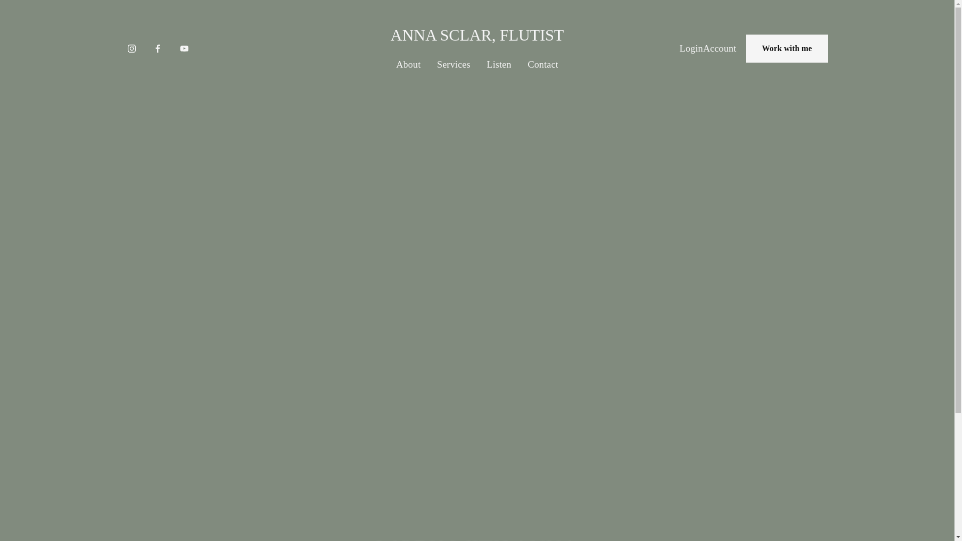 website screenshot of https://annasclarflutist.com/