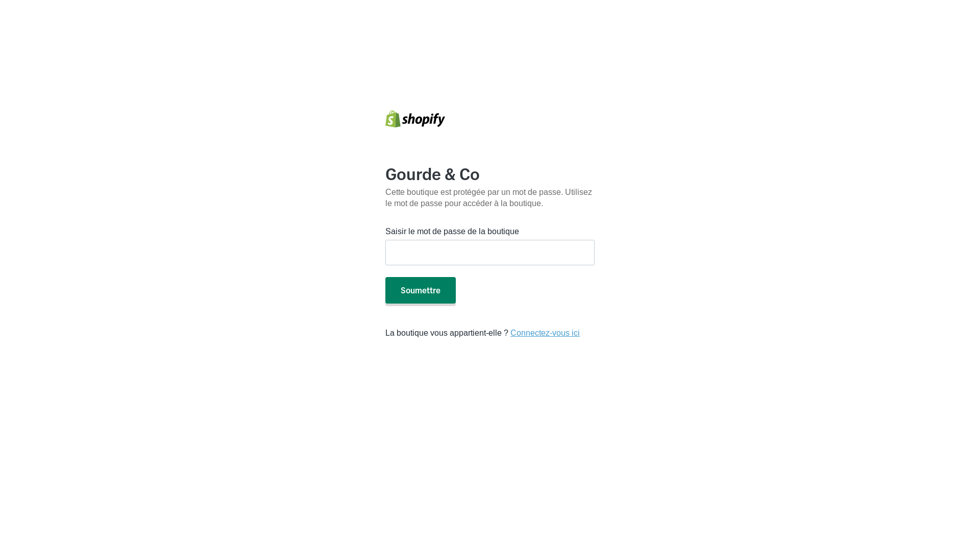 website screenshot of https://gourdeandco.com/