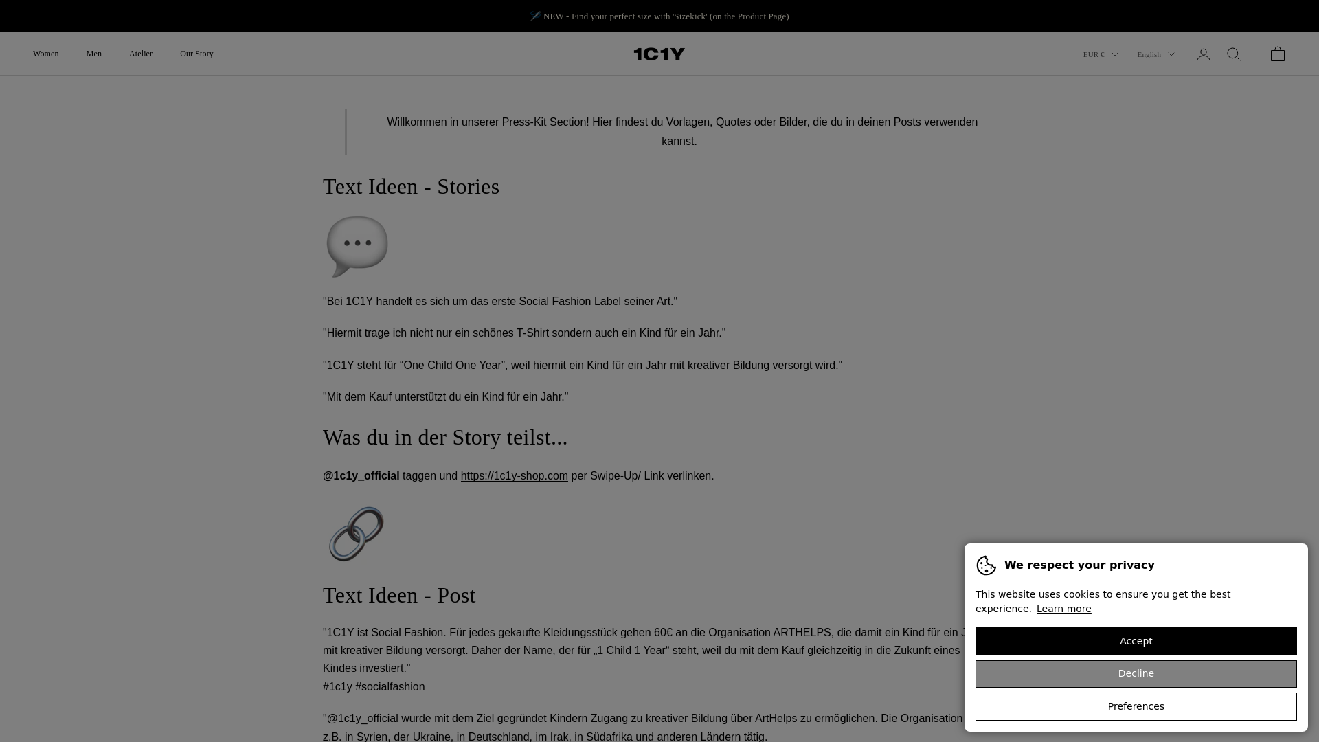 website screenshot of https://1c1y-shop.com/pages/press-kit