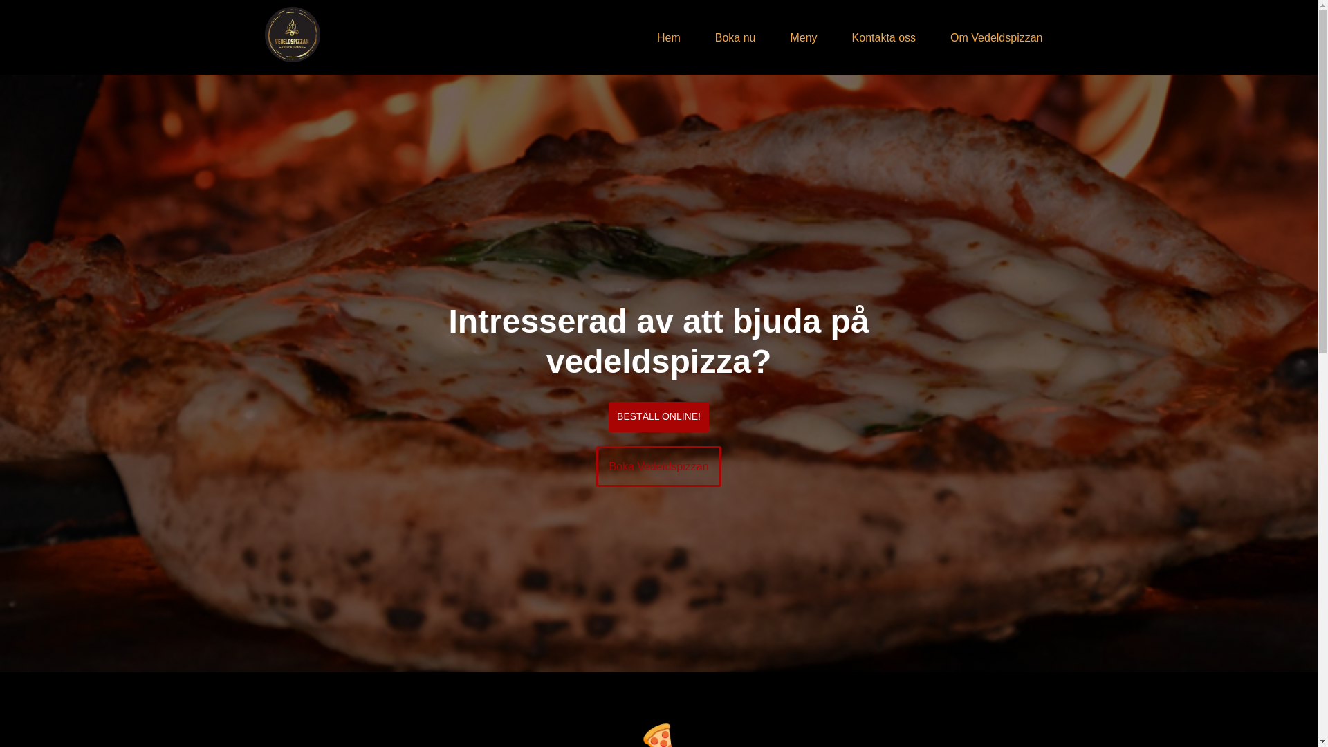 website screenshot of https://vedeldspizzan.pages.dev/