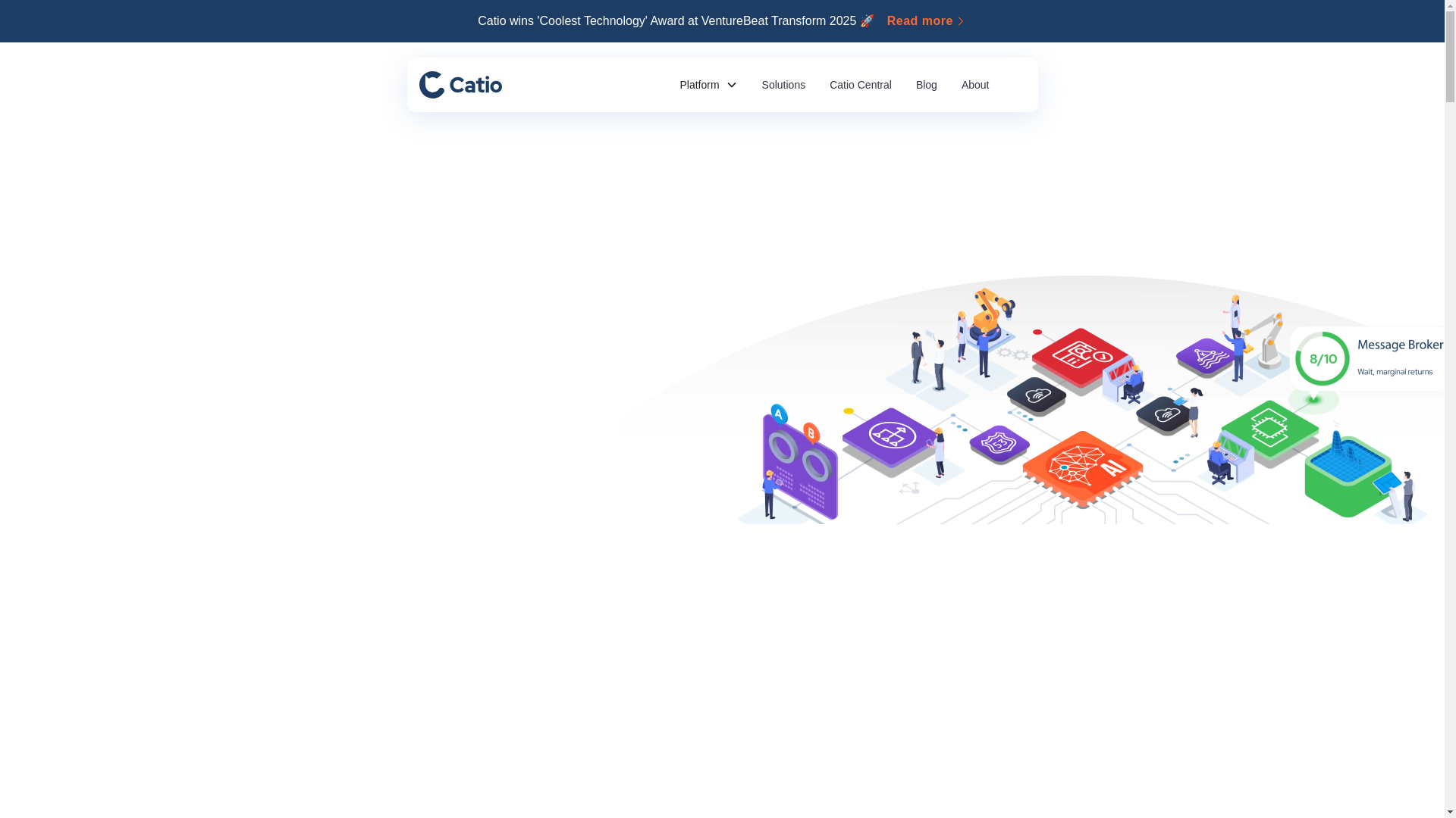 website screenshot of https://catiotech.net/