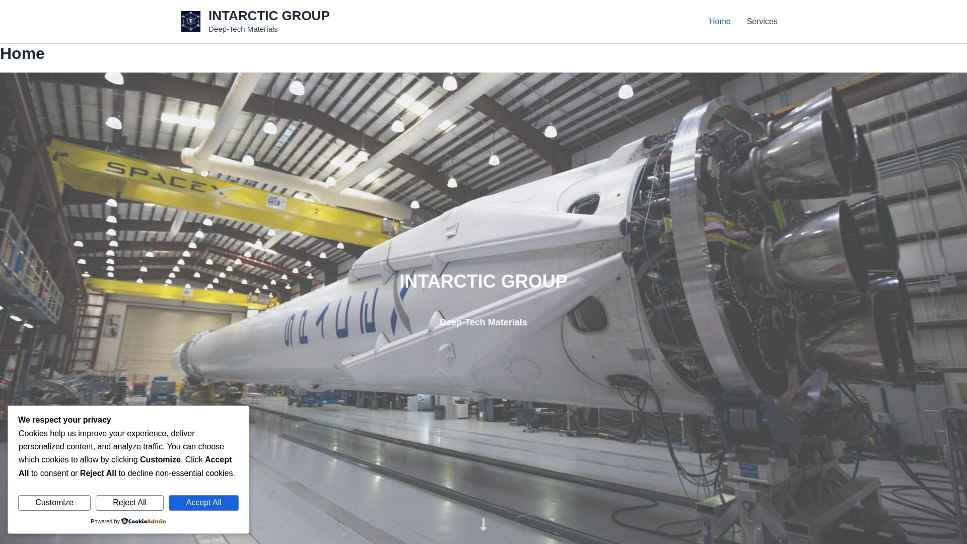 website screenshot of https://intarctic.com/