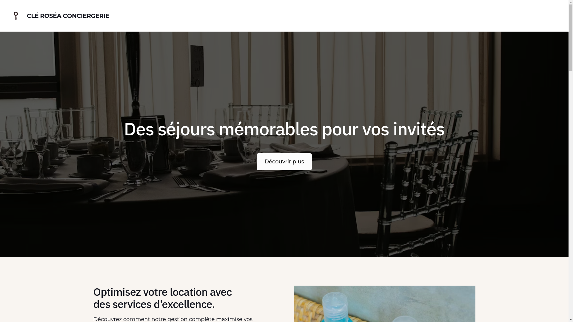 website screenshot of https://clerosea-conciergerie.com/